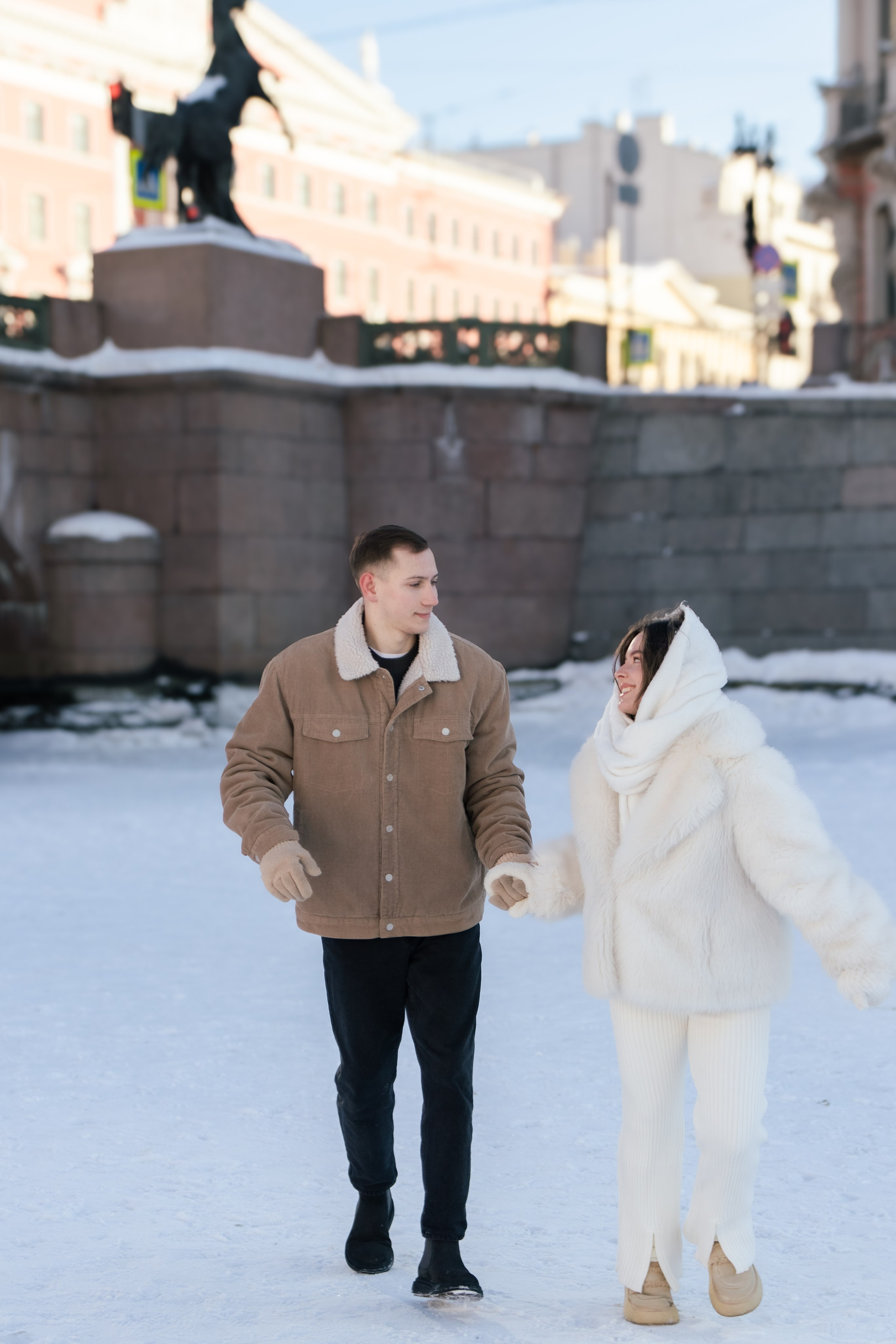Горячие сердца на льду. Портретный фотограф в Санкт-Петербурге Савельева Ольга