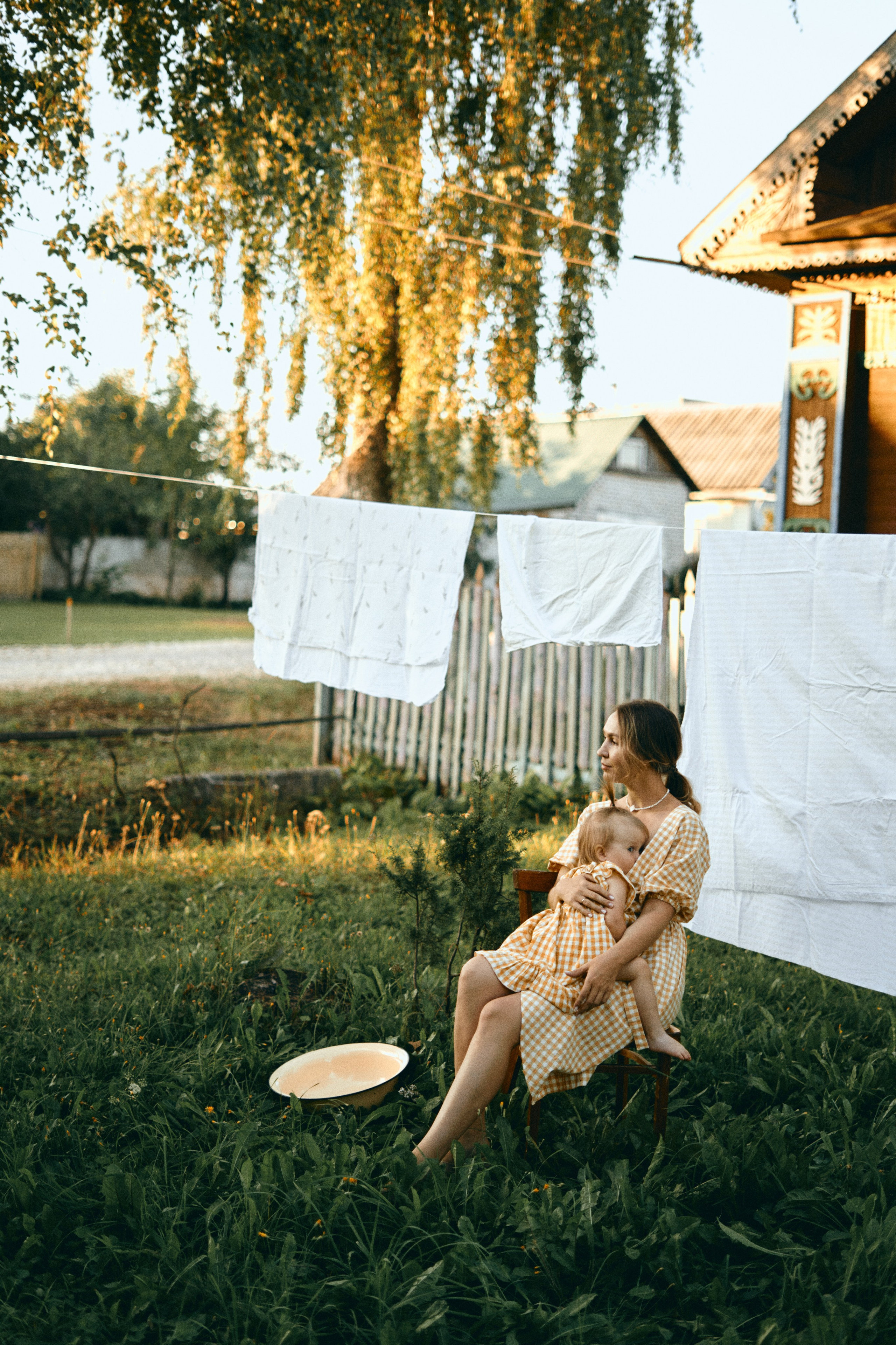 Лето, стирка и закат. Фотограф Киров Анжелика Некрасова