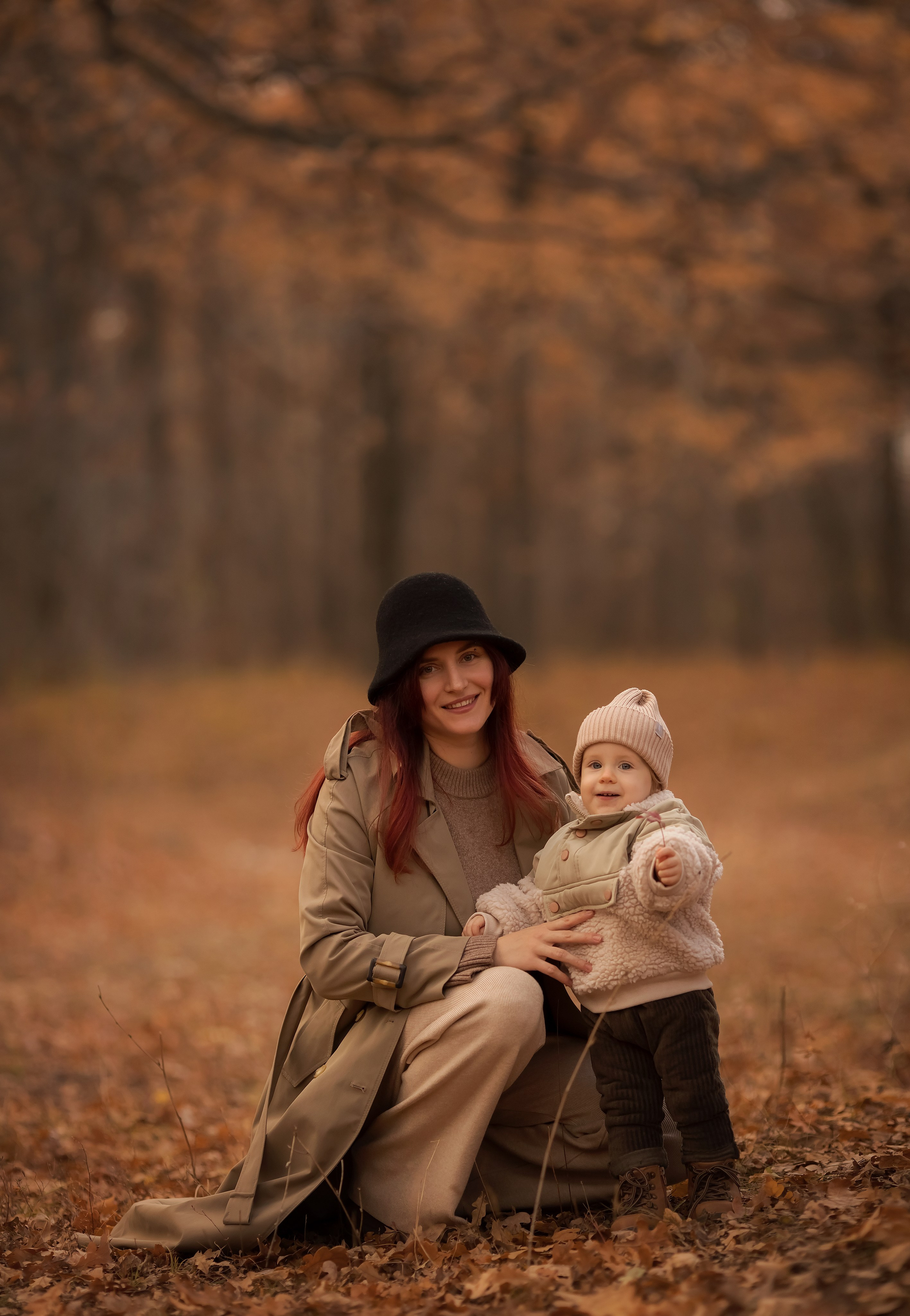 Осень в лесу. Семейный и детский фотограф в Саратове Полина Коткина