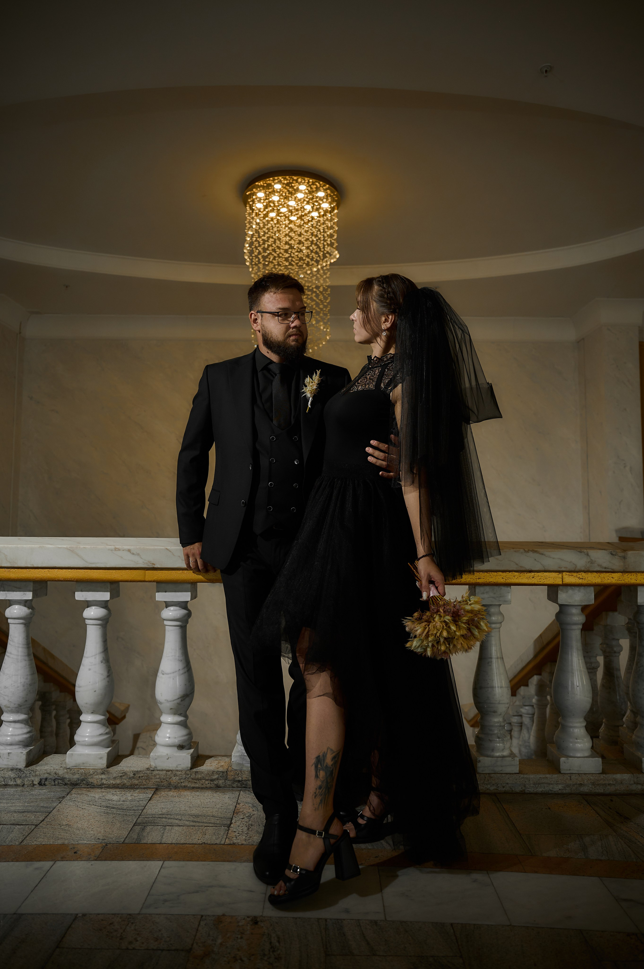 Свадебная фотосессия в Туле в черном. Свадебный фотограф в Туле Никита Беляев