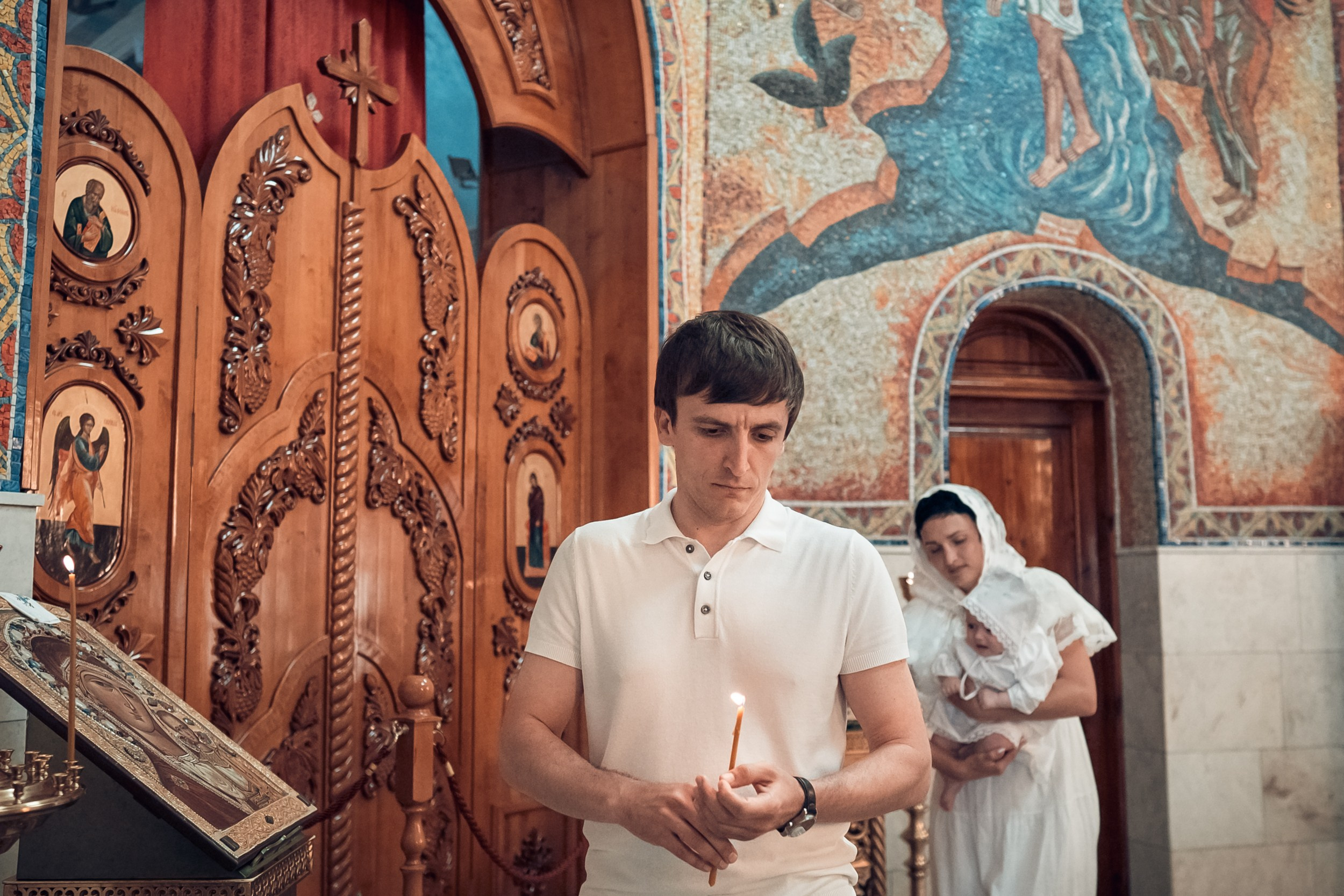 Крещение в Свято-Троицком монастыре Симферополь. Церковный фотограф Севастополь