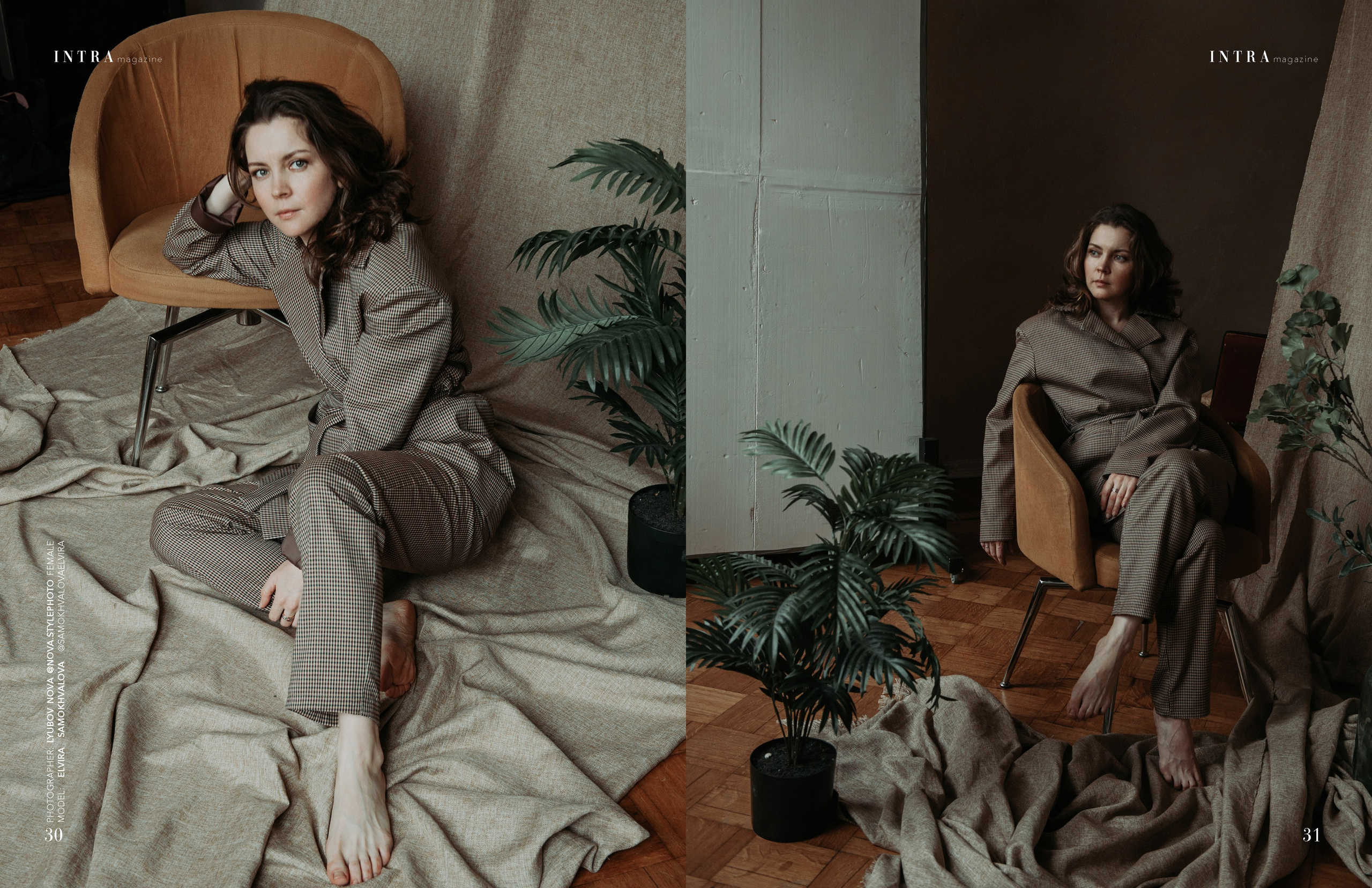 Публикация в иностранных журналах INTRAmagazine и MOB. Портретный и лайфстайл фотограф в Санкт-Петербурге