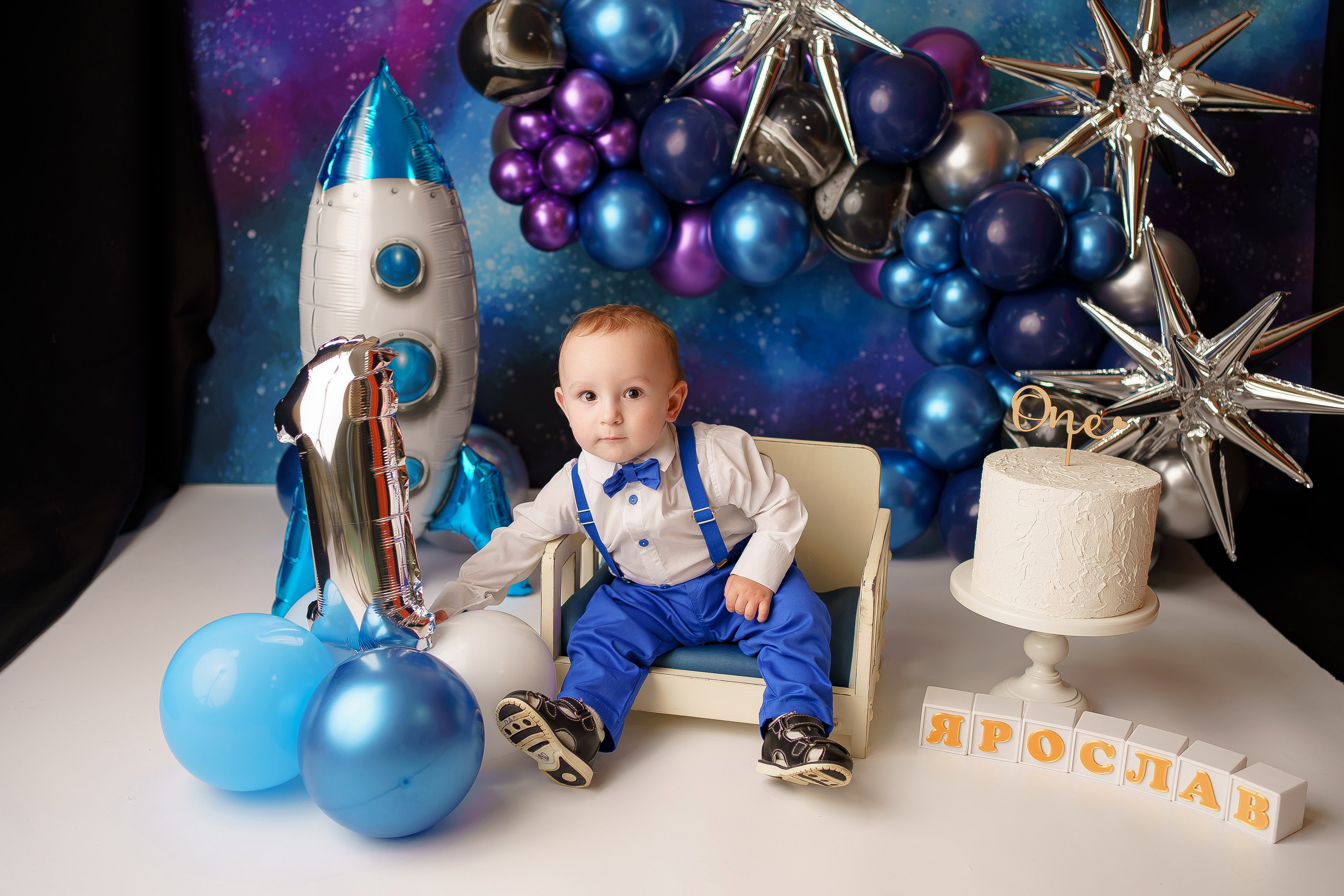 Шары к тарифу «годик эксклюзив». Фотограф новорожденных в г. Павлово Беспалова Екатерина