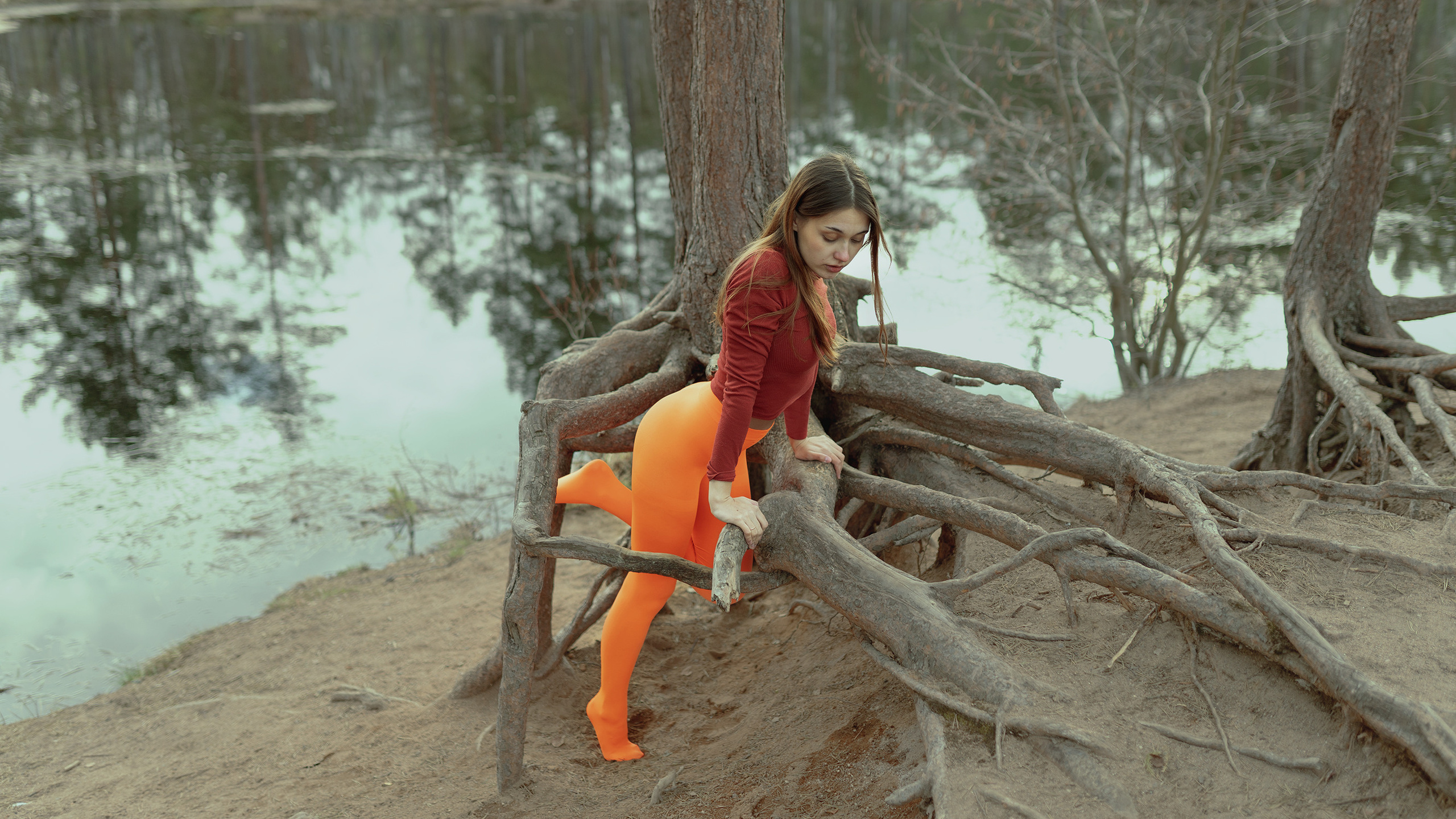 Оранжевые колготки. Фотограф в Москве и России