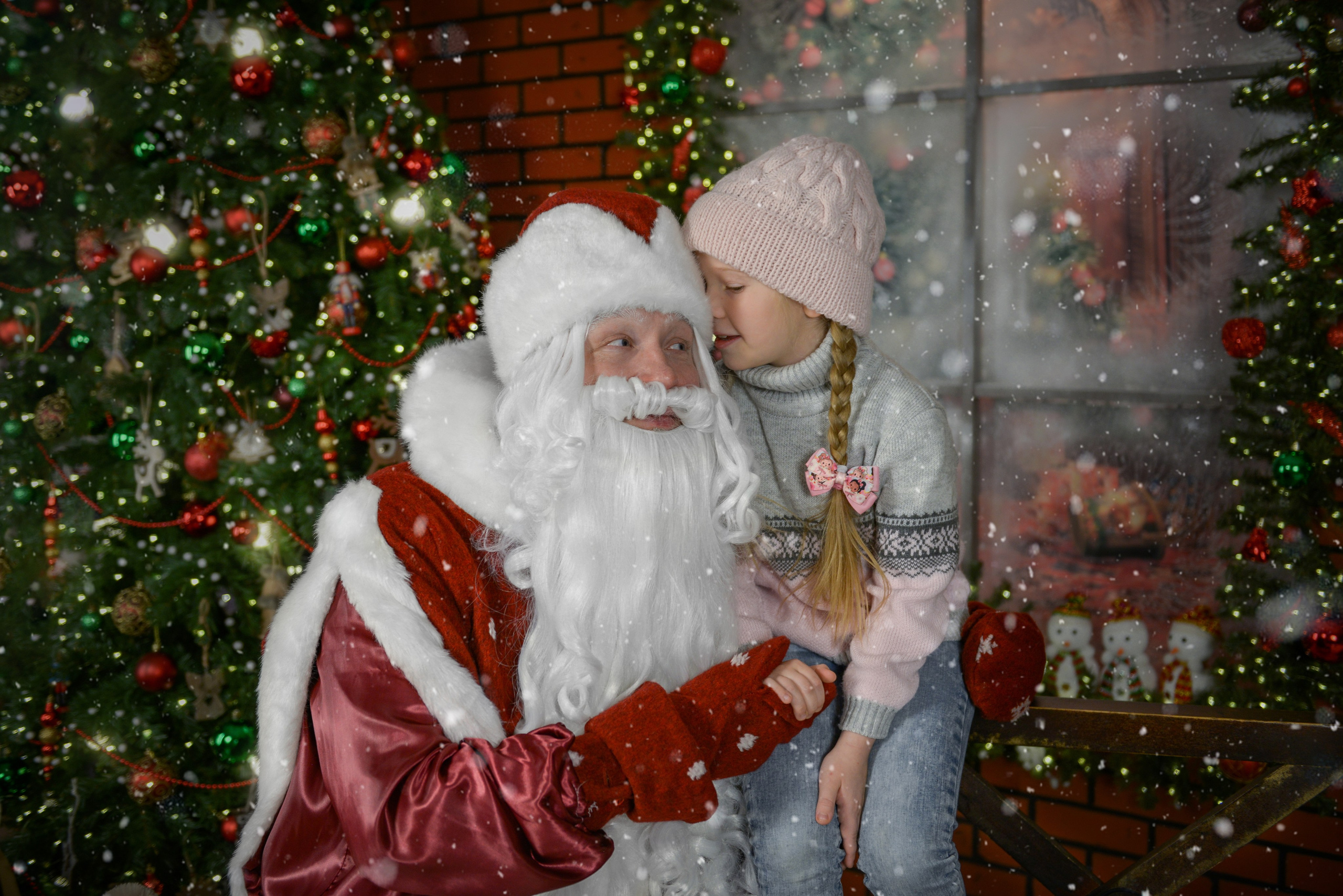 Встреча с Дедом Морозом (ежегодный). Татьяна Гойда портретный и семейный фотограф Ленск. Выпускные альбомы