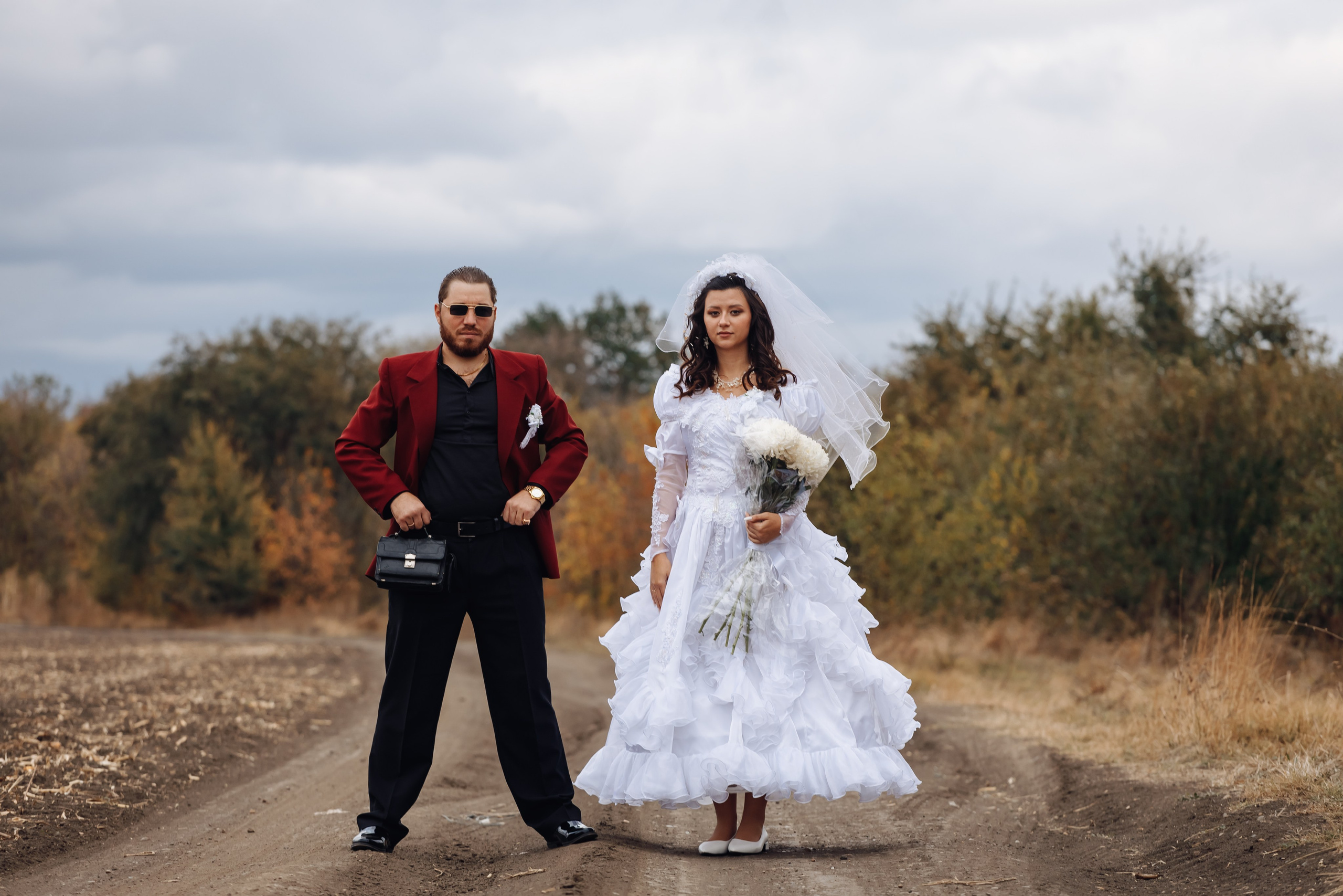 Свадебная фотосессия в стиле 90-х. Свадебный и семейный фотограф в Краснодарском крае Мария Данилкина