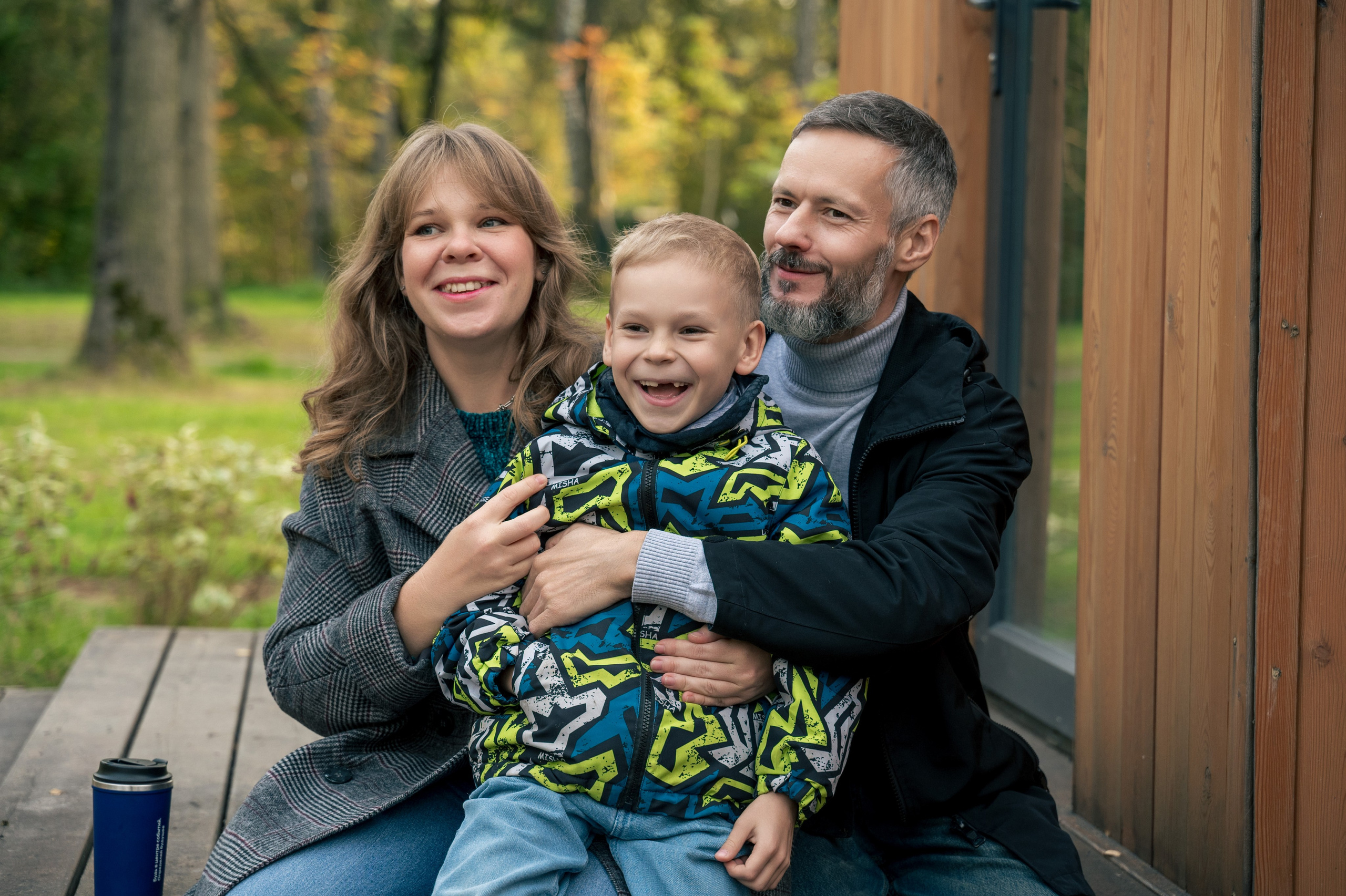 Семейная фотосессия в парке. Школьный фотограф в Москве