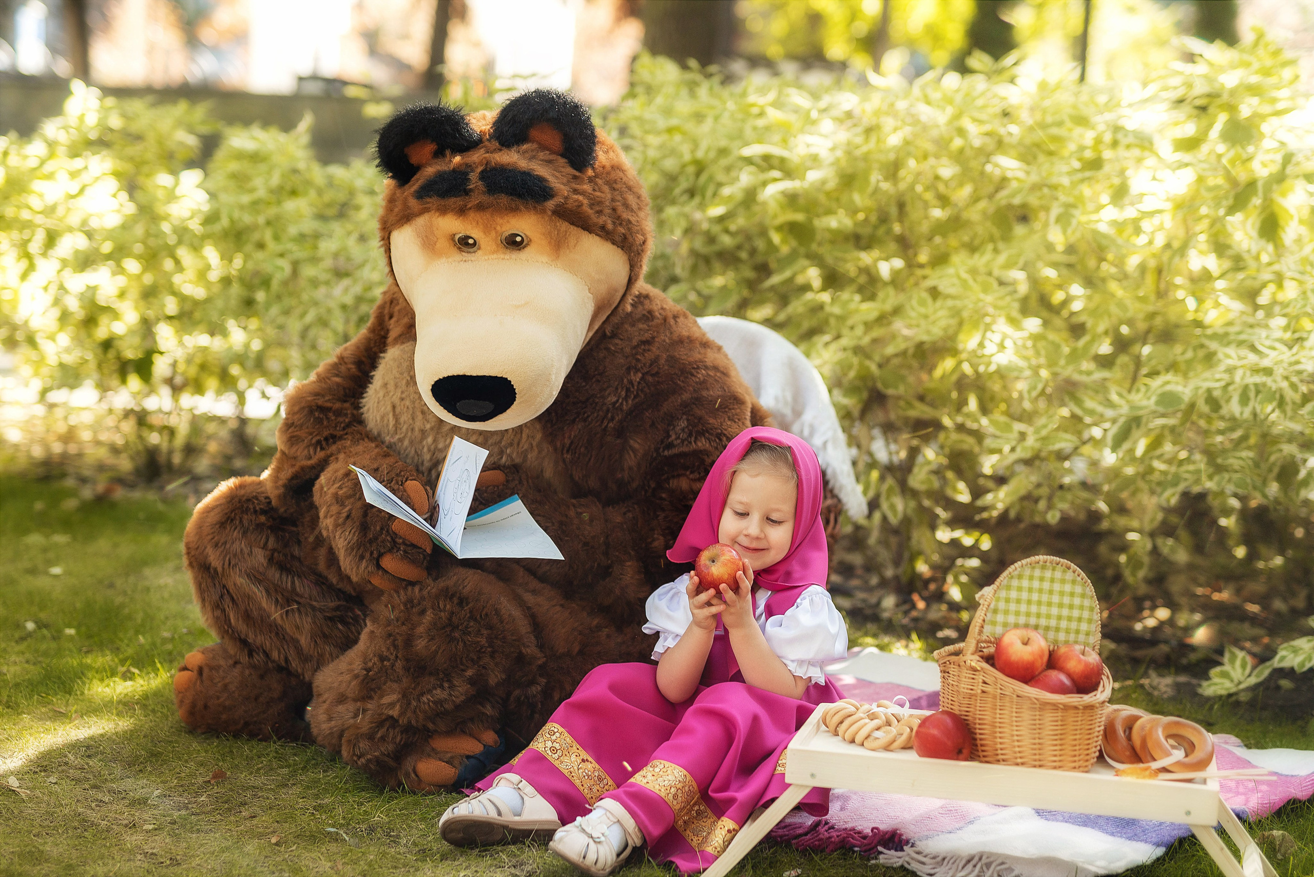 Фотосессия Маша и Медведь. Семейный, детский фотограф в Воронеже Анна Никитина
