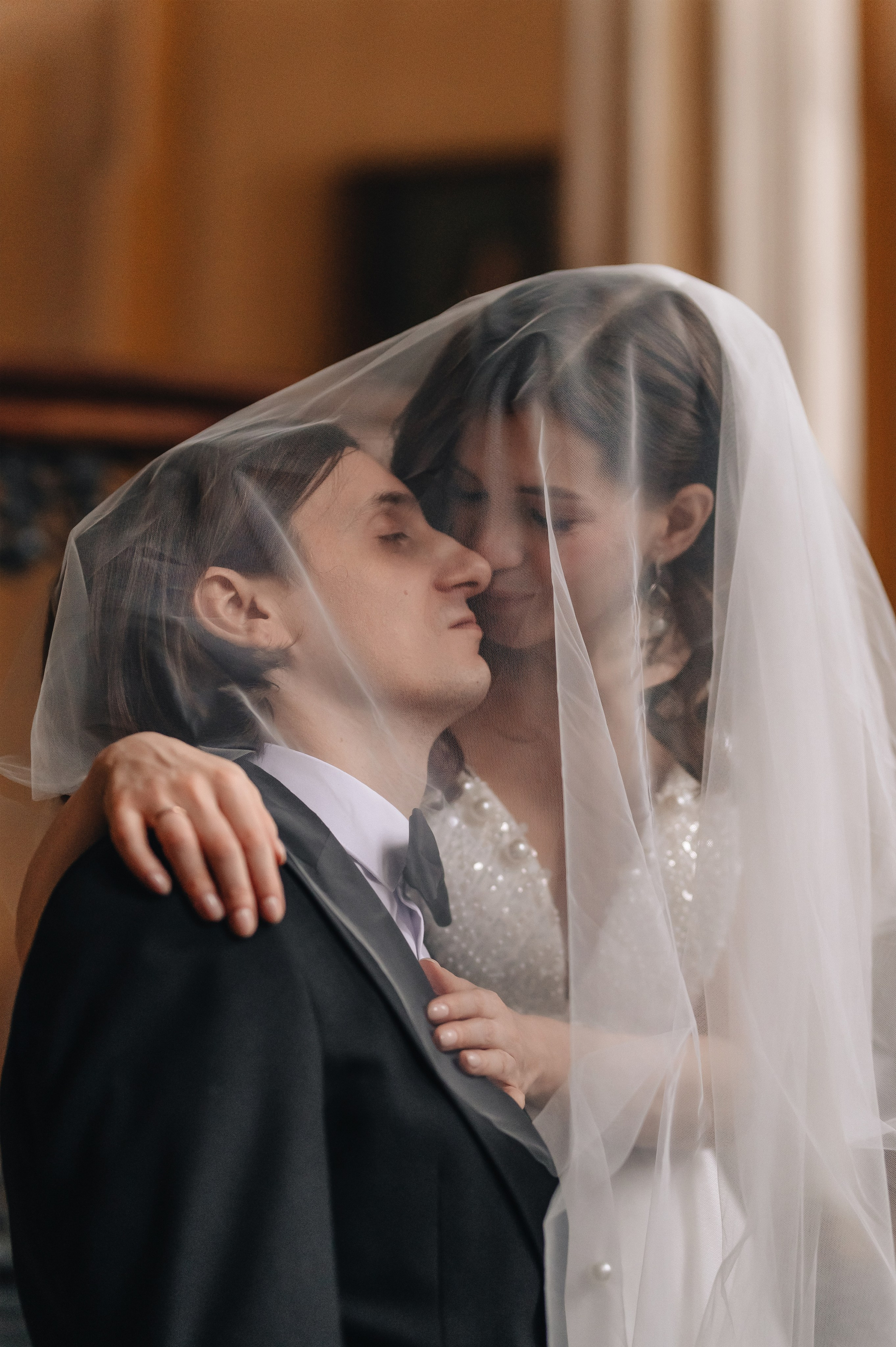 Свадебная фотосессия в библиотеке им. Пушкина. Портретный фотограф Москва Светлана Кашура