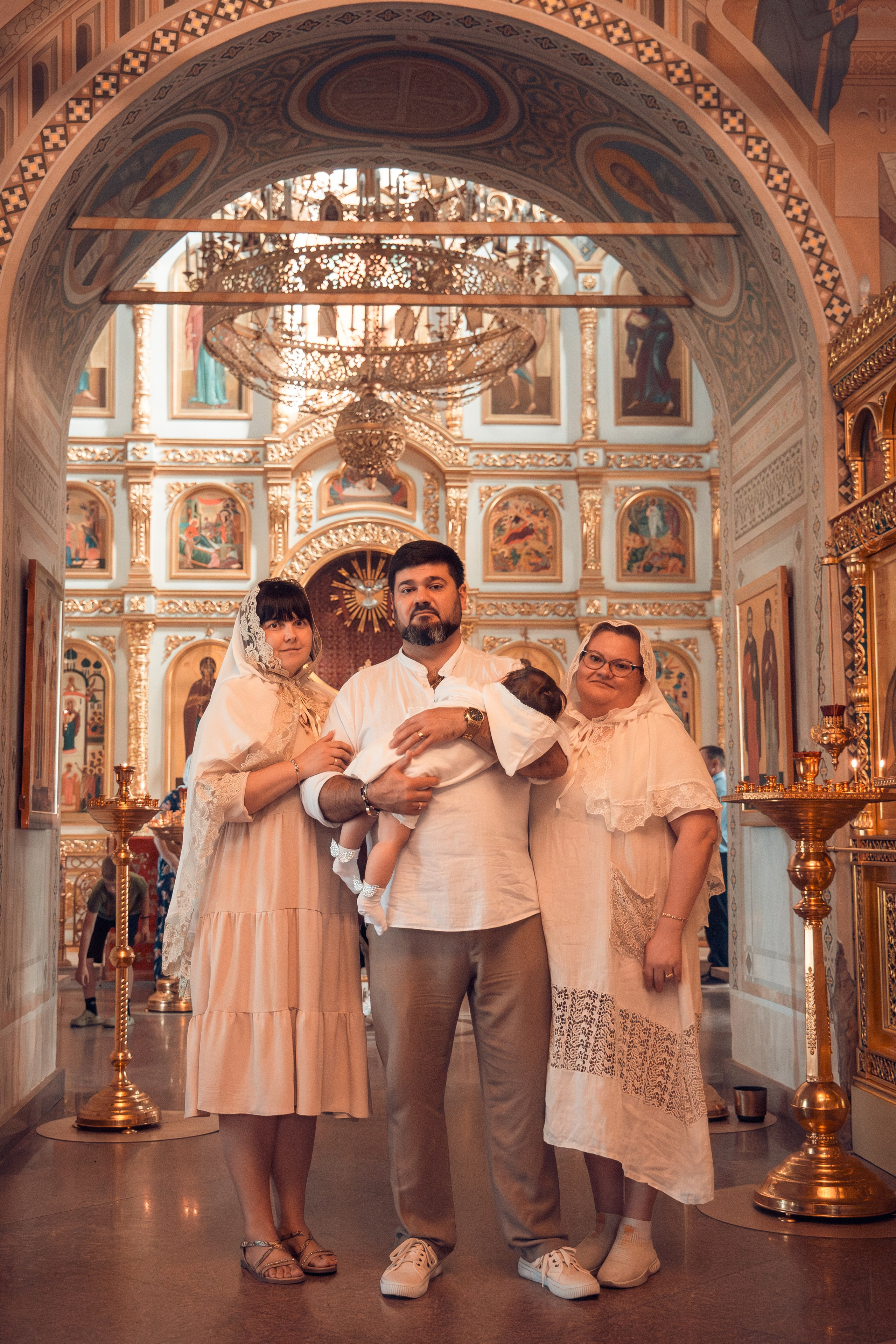 Крещение Савелия в храме Успения Богородицы с. Истомино Тарусский р-н