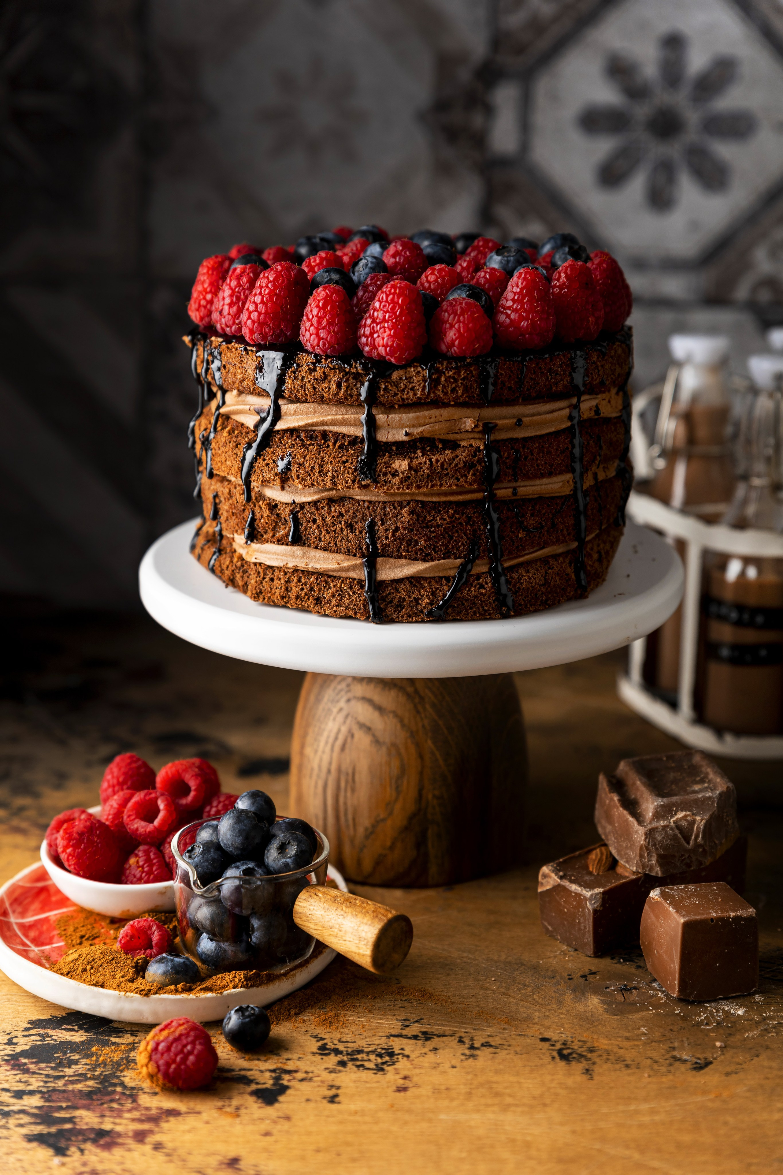 Шоколадный торт. Юлия Космо — фуд-фотограф, предметный стилист, Москва