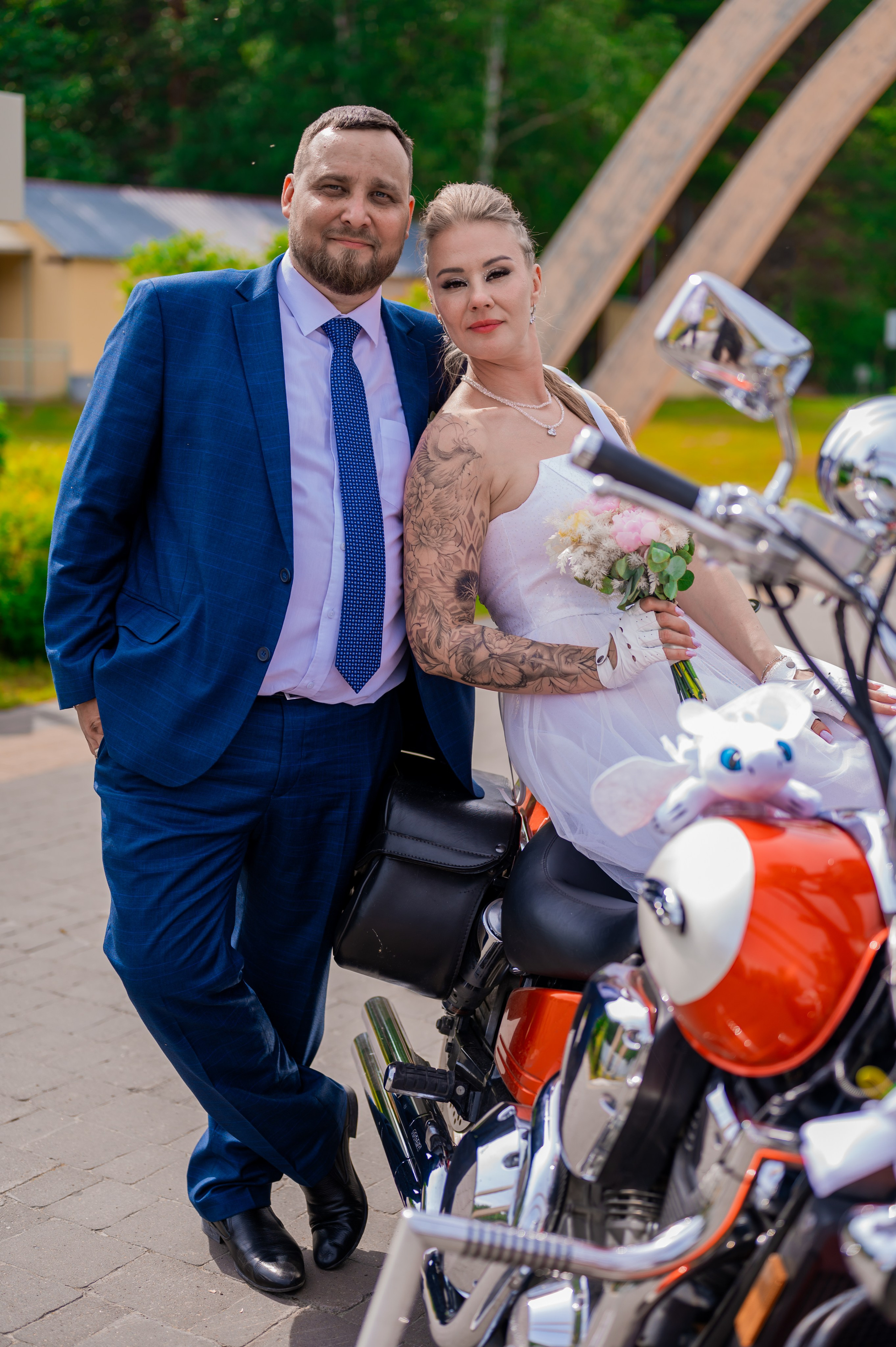 Мотосвадьба Евгения и Алены. Свадебный фотограф в Сургуте Любовь Гуляева