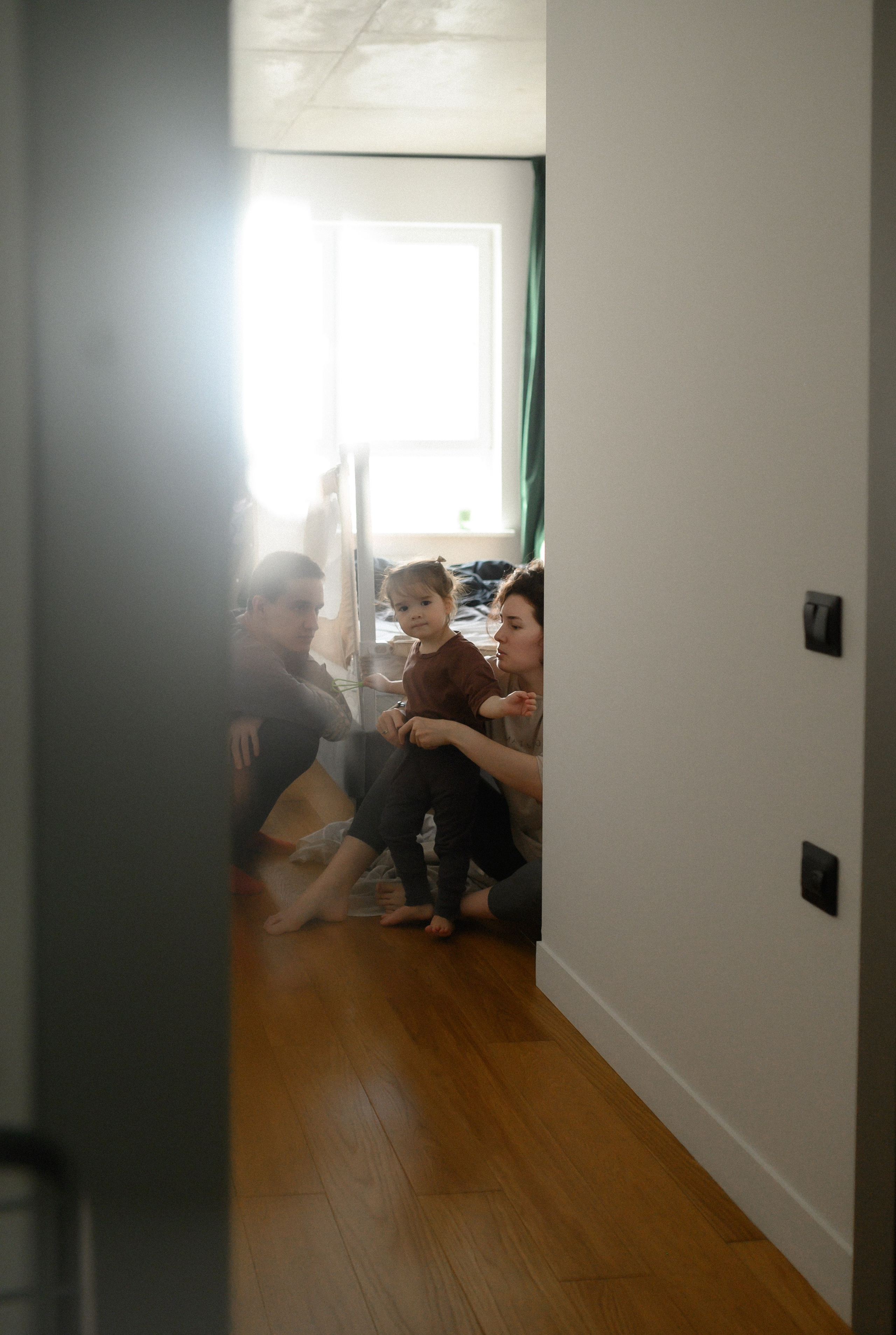 Руслан, Марта и Кира дома. Семейный и свадебный lifestyle-фотограф в Москве Мария Петрова