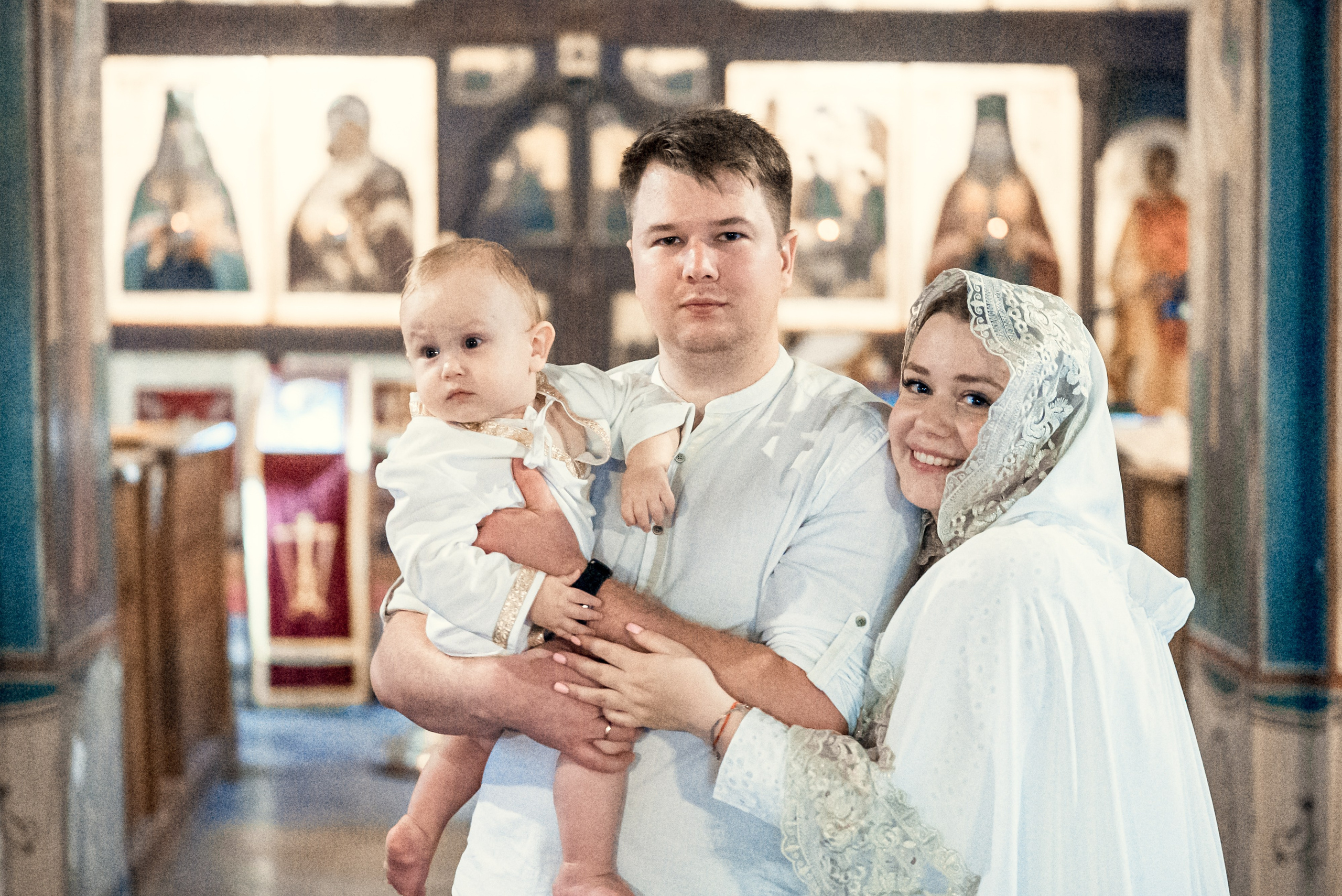 Крещение Александра. Семейный и детский фотограф Москва