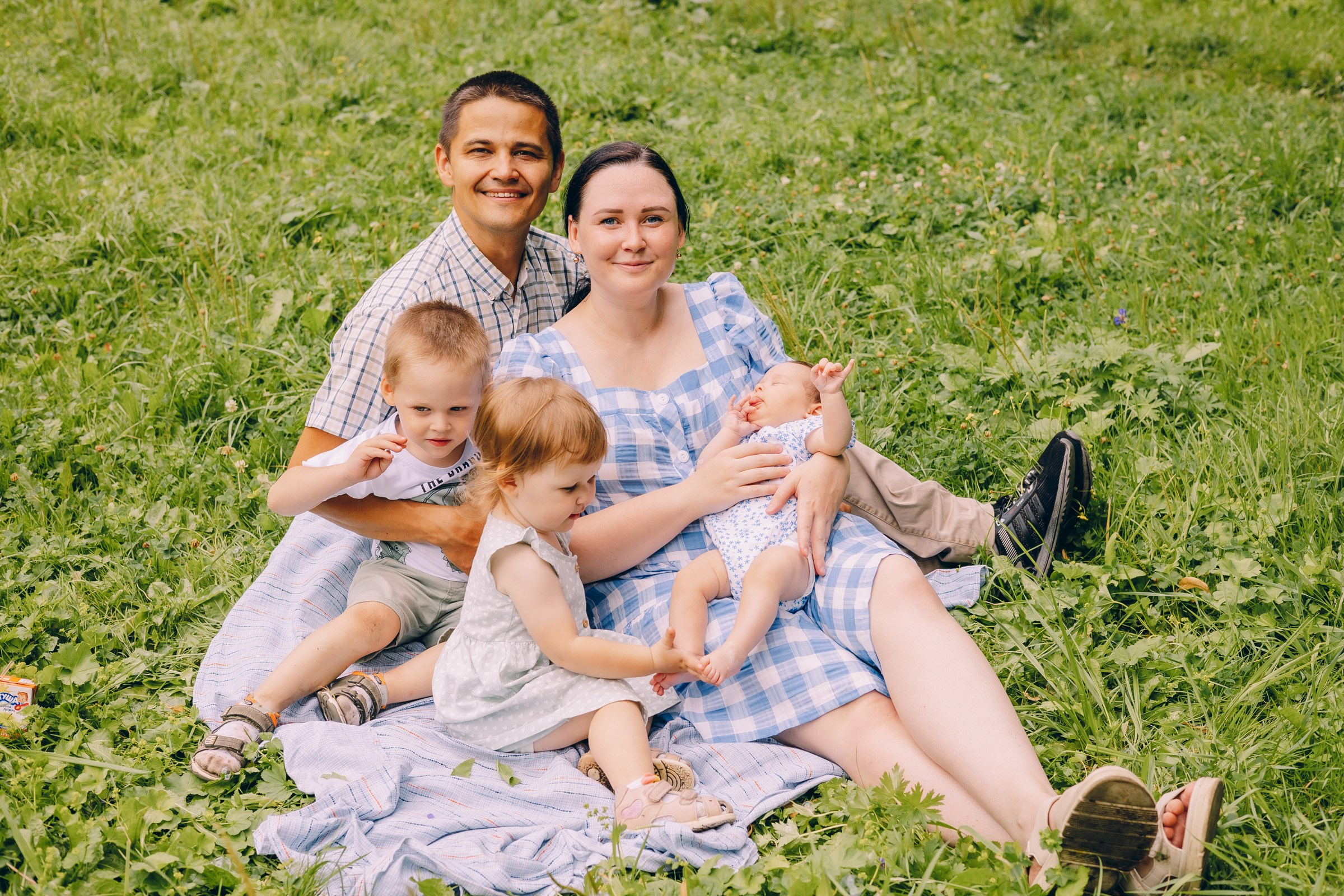 Семейная фотосессия на природе. Семейный Фотограф в Москве Евгения Симоненко