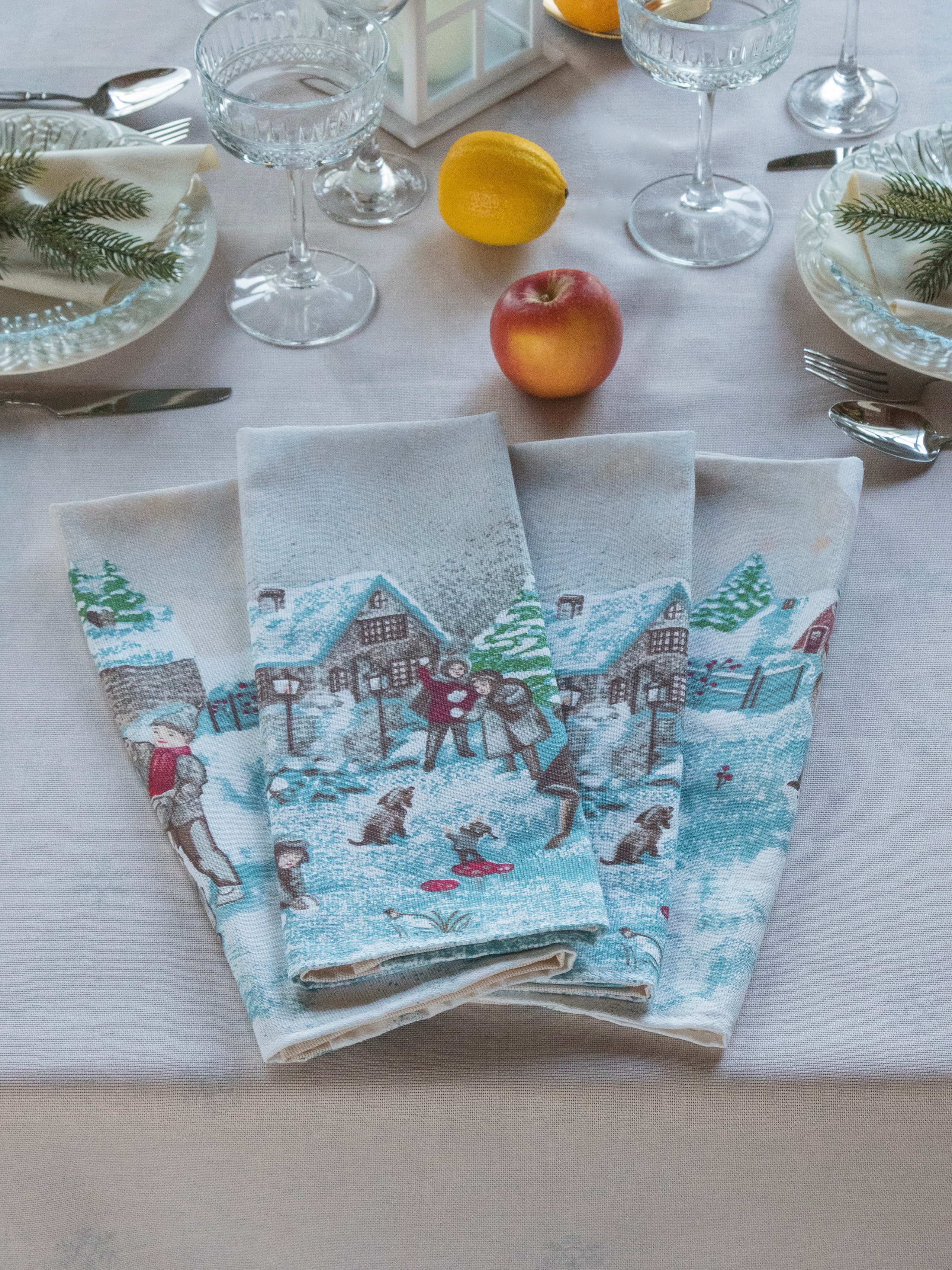 Скатерть новогодняя. Фотостудия для Wildberries Ozon