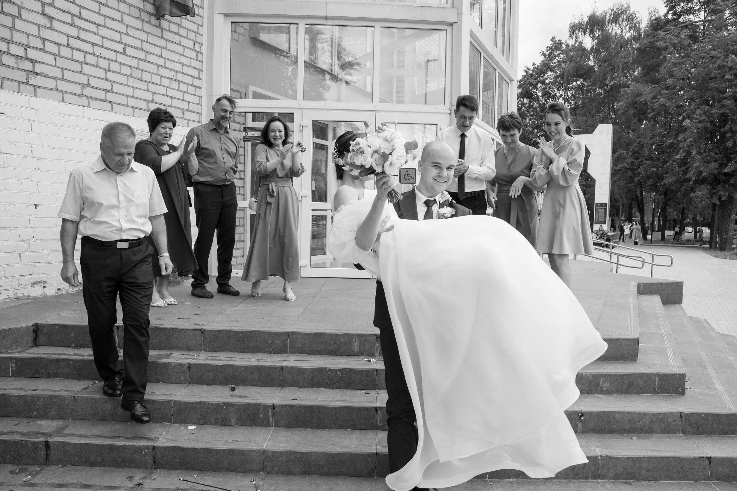 Полина и Дмитрий, загородный клуб «Барин», ЗАГС в г. Пушкино. Свадебный и репортажный фотограф (Москва, Королев и другие)