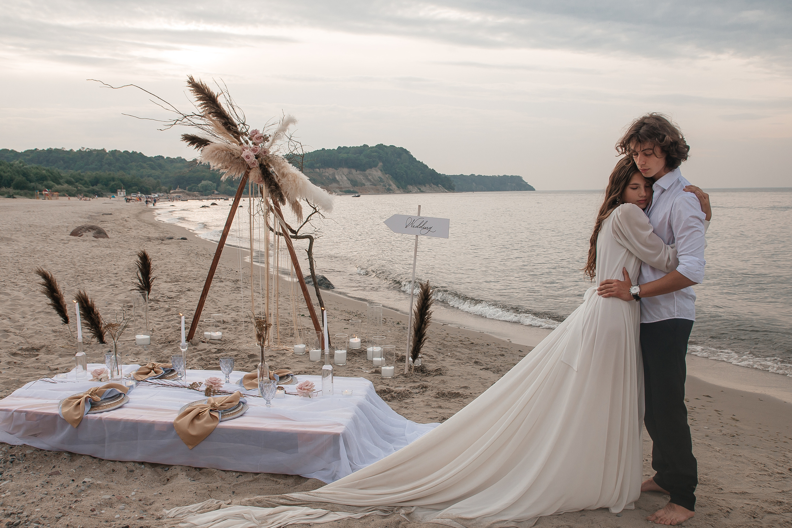 Свадебная фотосессия на море. Свадебный фотограф  Калининград | Москва|