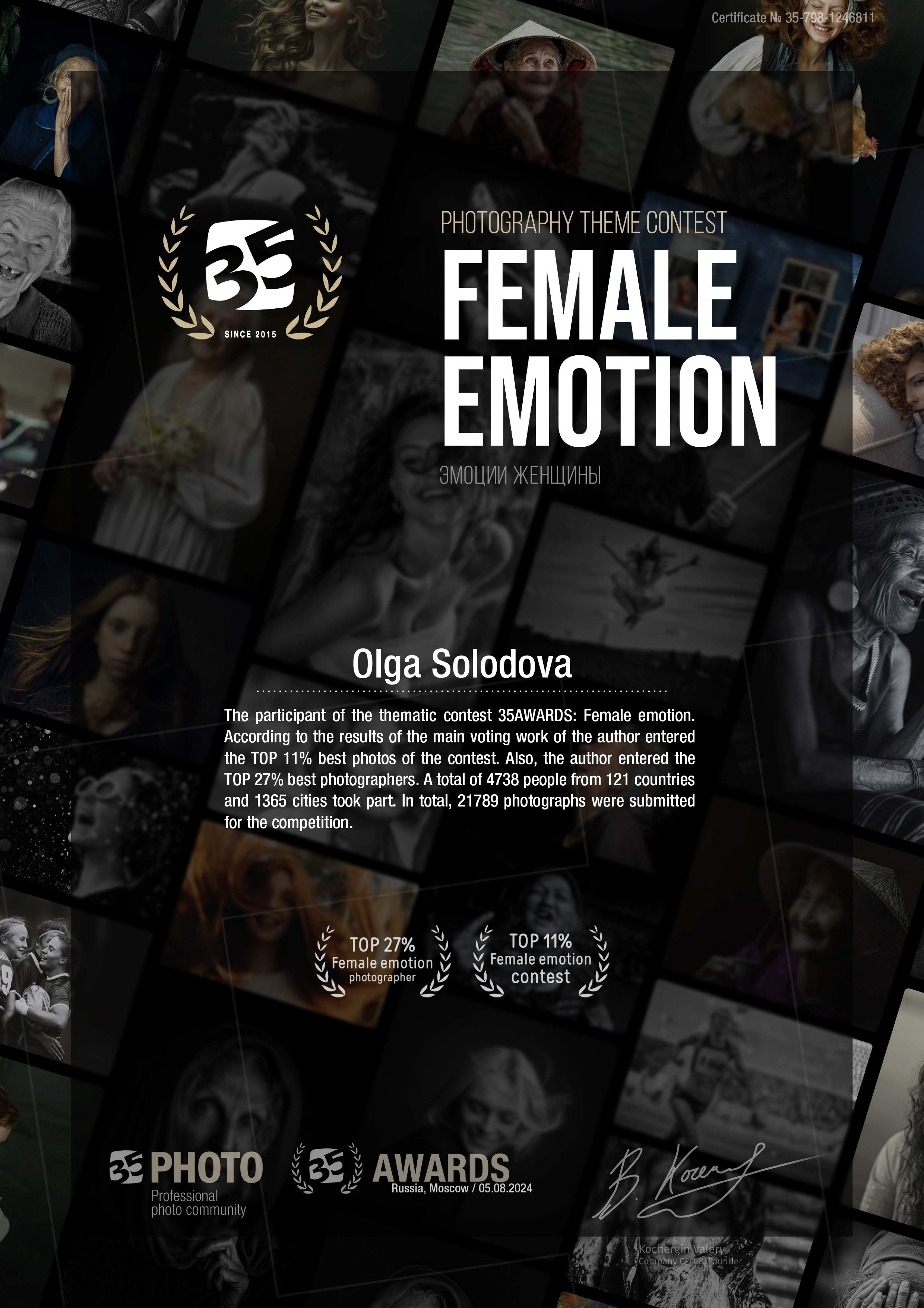 Фотопремия 35AWARDS. Фотограф в Самаре