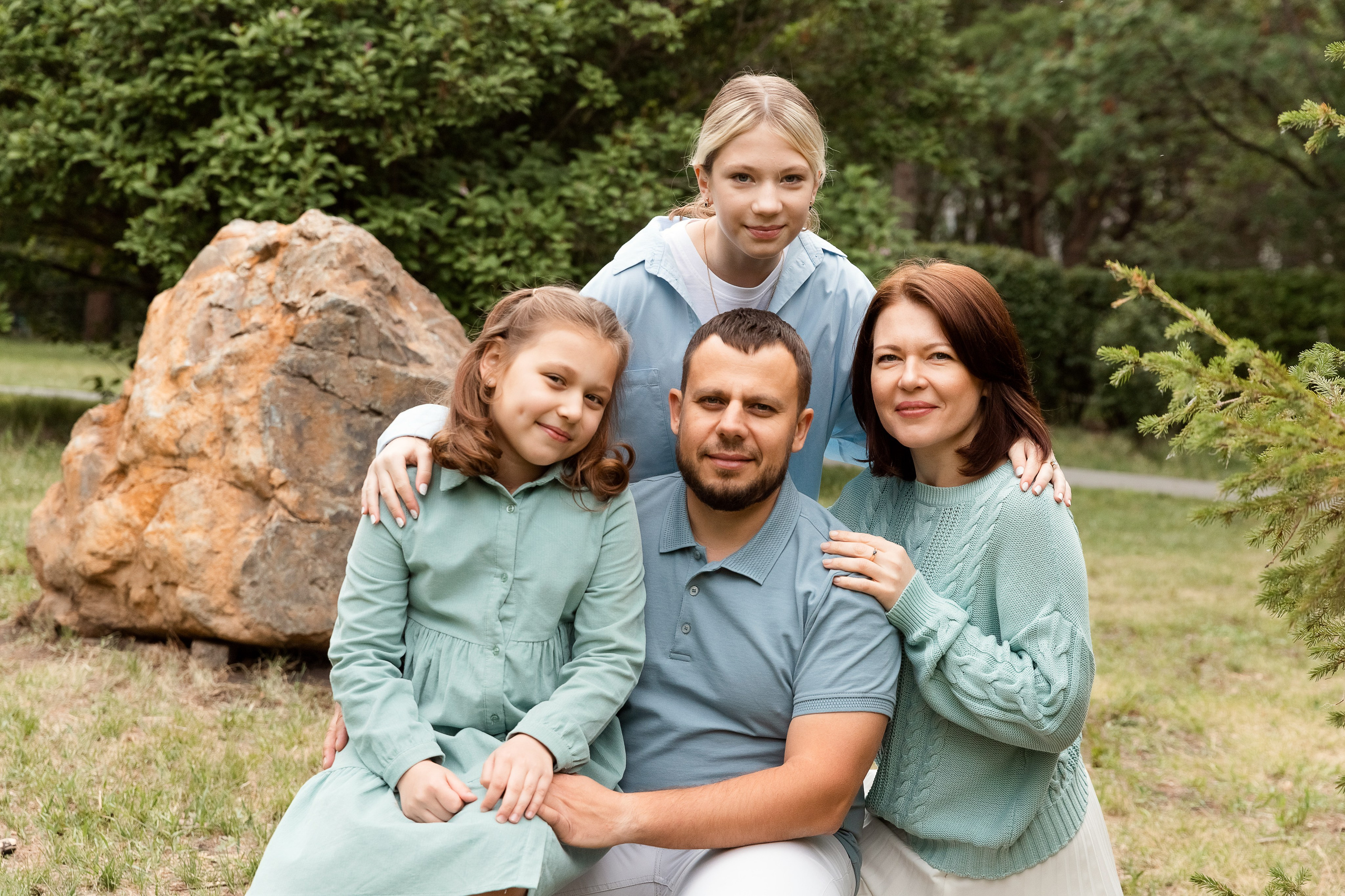 Съемка большой семьи на улице. Семейный фотограф в Екатеринбурге Маргарита Курносова