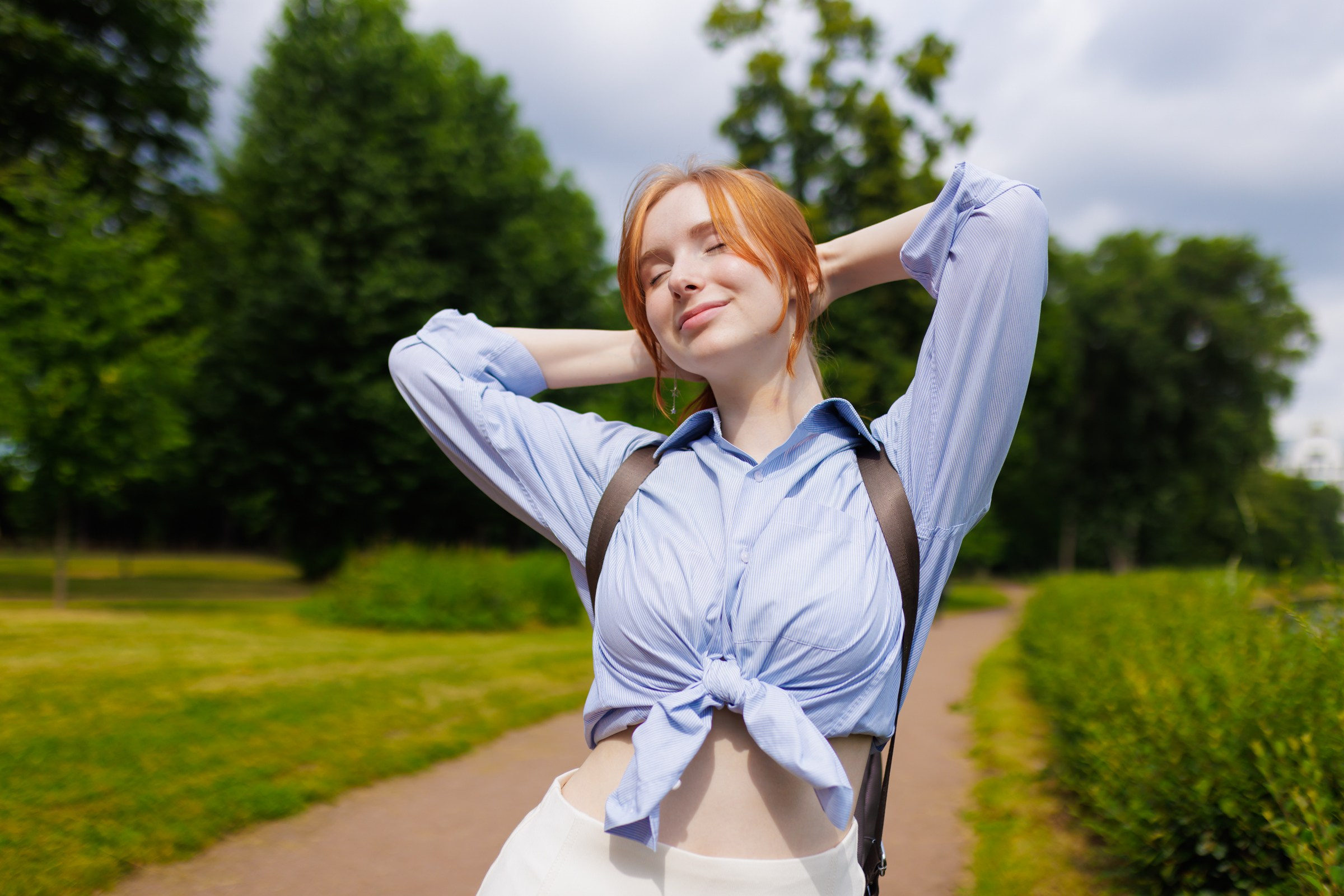 Маша Исаева. Петровский парк. Портретный фотограф в Санкт-Петербурге Александр Быстрицкий