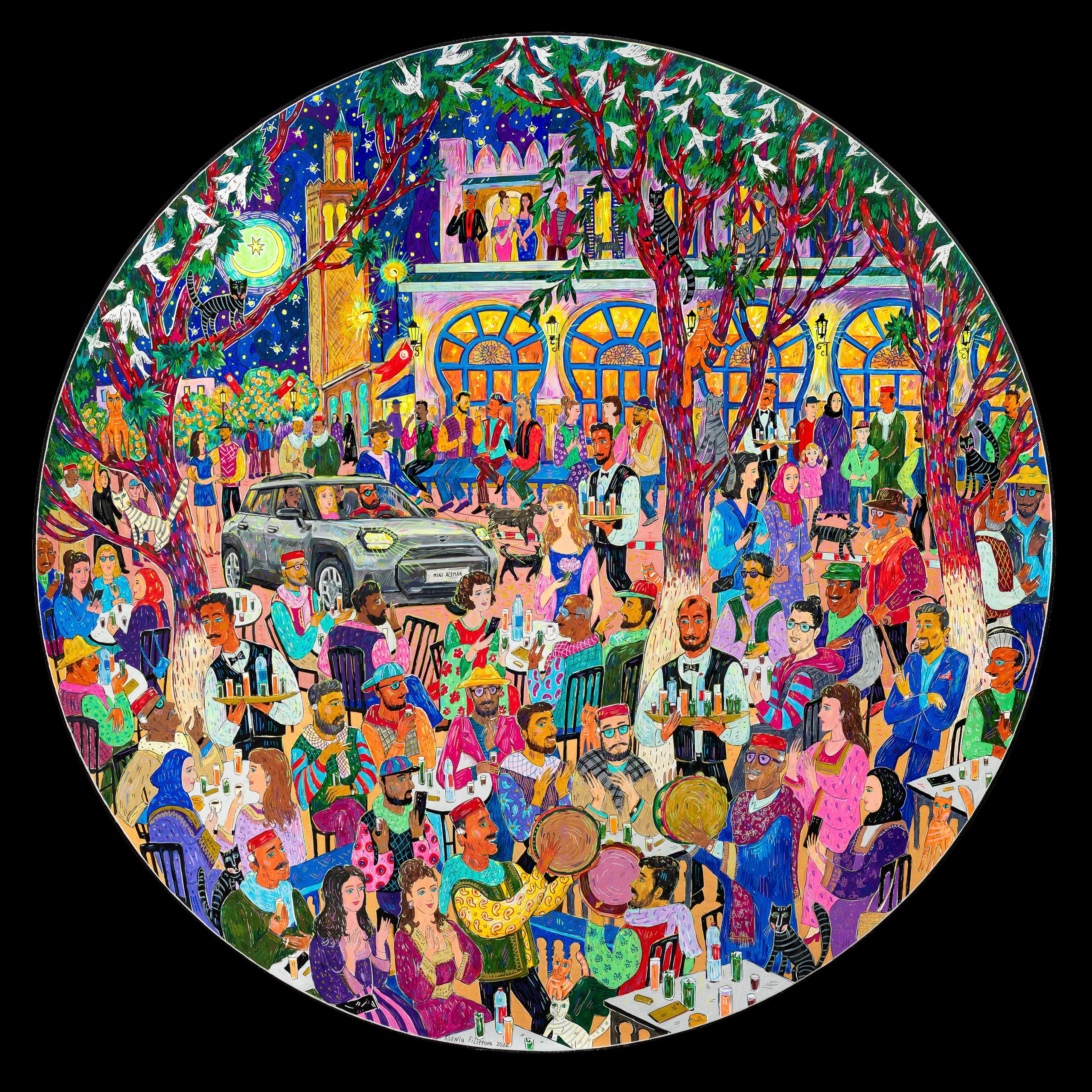 MINI x Ksenia Filippova (collaboration). Artist Ksenia Filippova