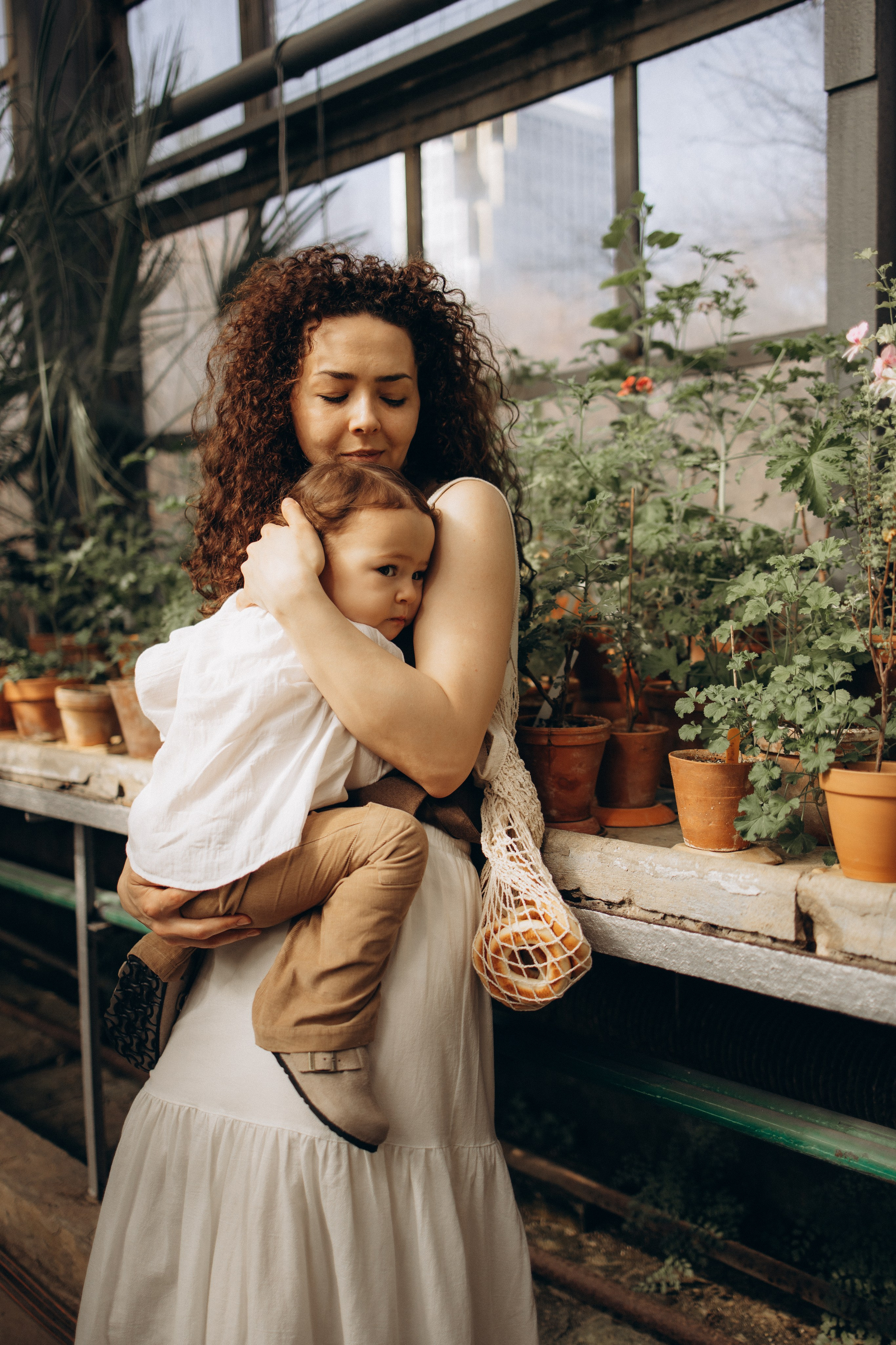 Прогулка по оранжерее. Семейный фотограф в Москве Ксения Аганина