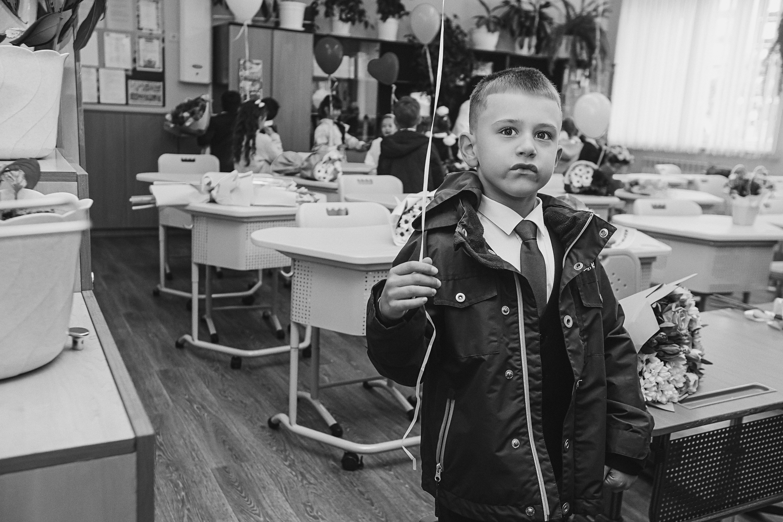 1 сентября линейка+кл час+портреты. Семейный фотограф Тюмень, фотограф на роды Салмина Мария