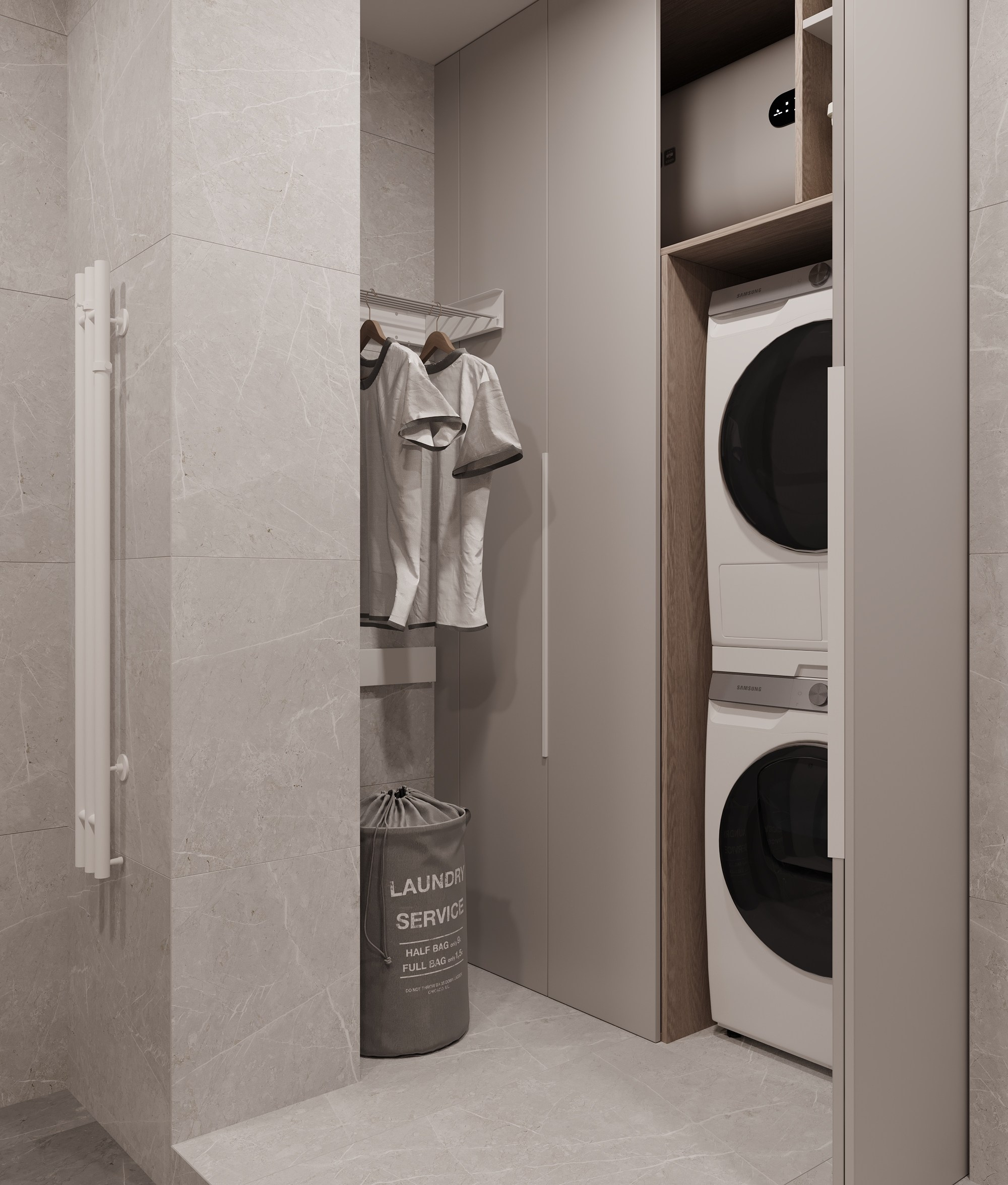 2-я Круговая, 67.3 кв.м. Дизайн интерьера, 3D-визуализация Владивосток