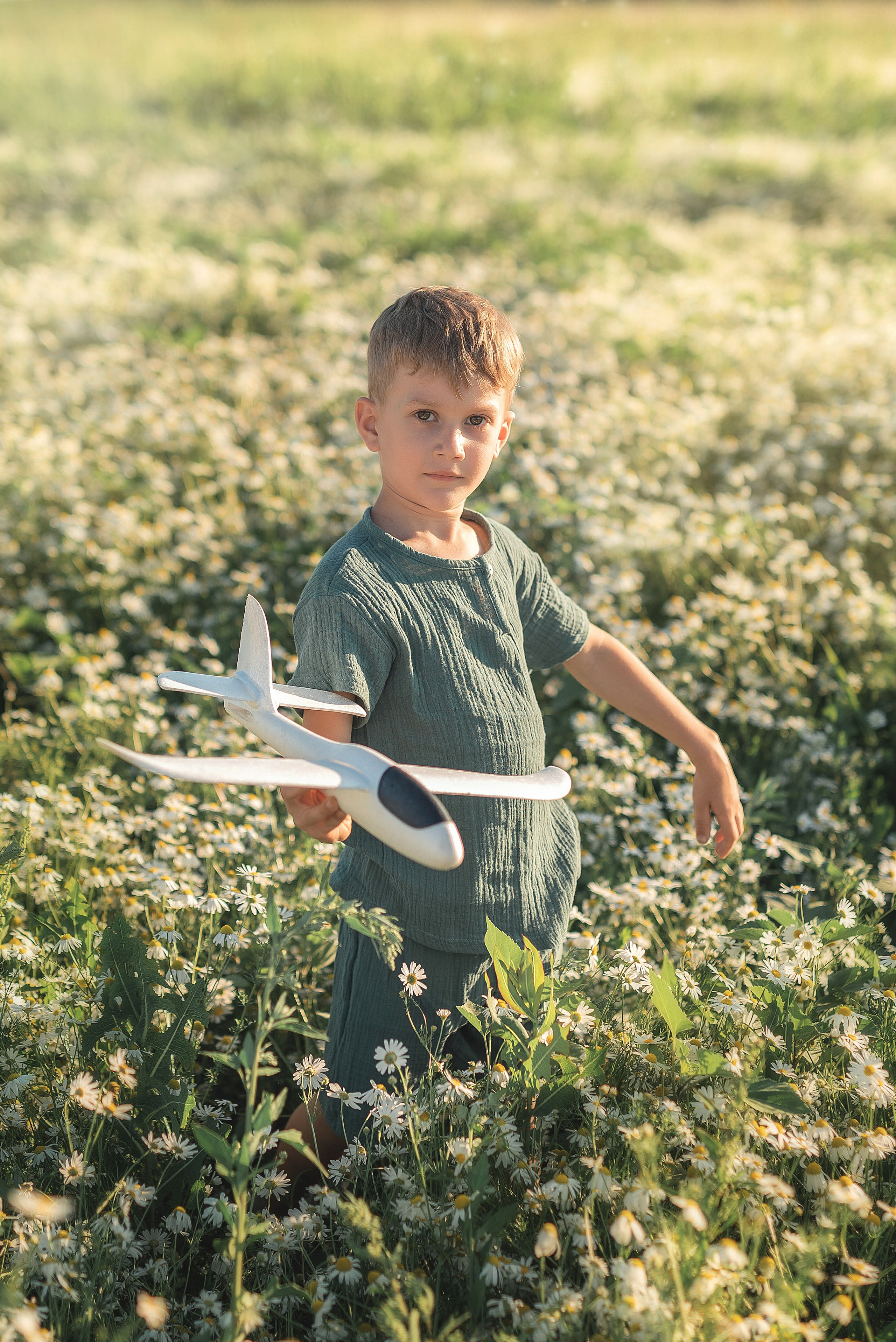 Фотосессия в ромашковом поле. Семейный, детский фотограф в Воронеже Анна Никитина