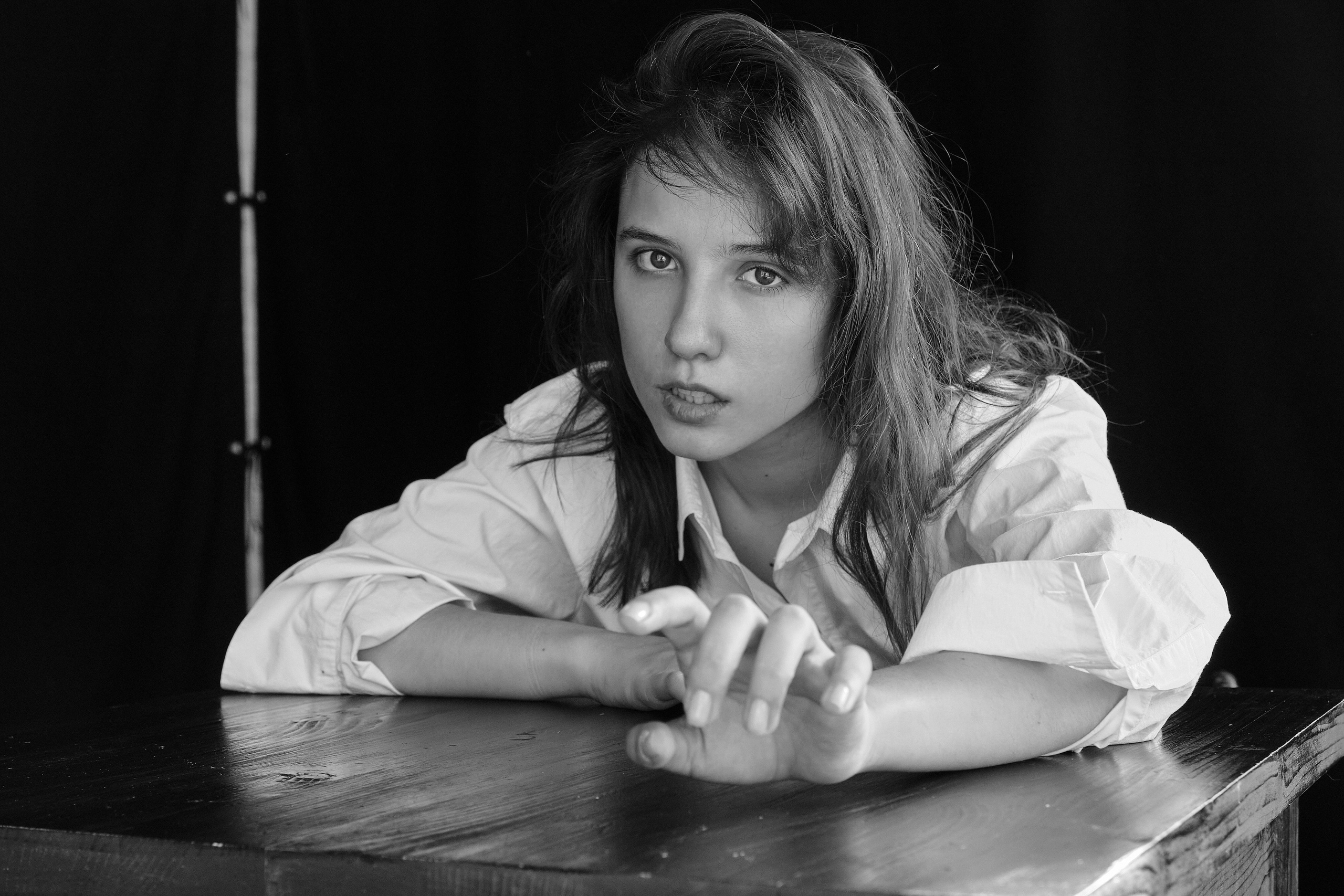 Ия, черно-белый портрет