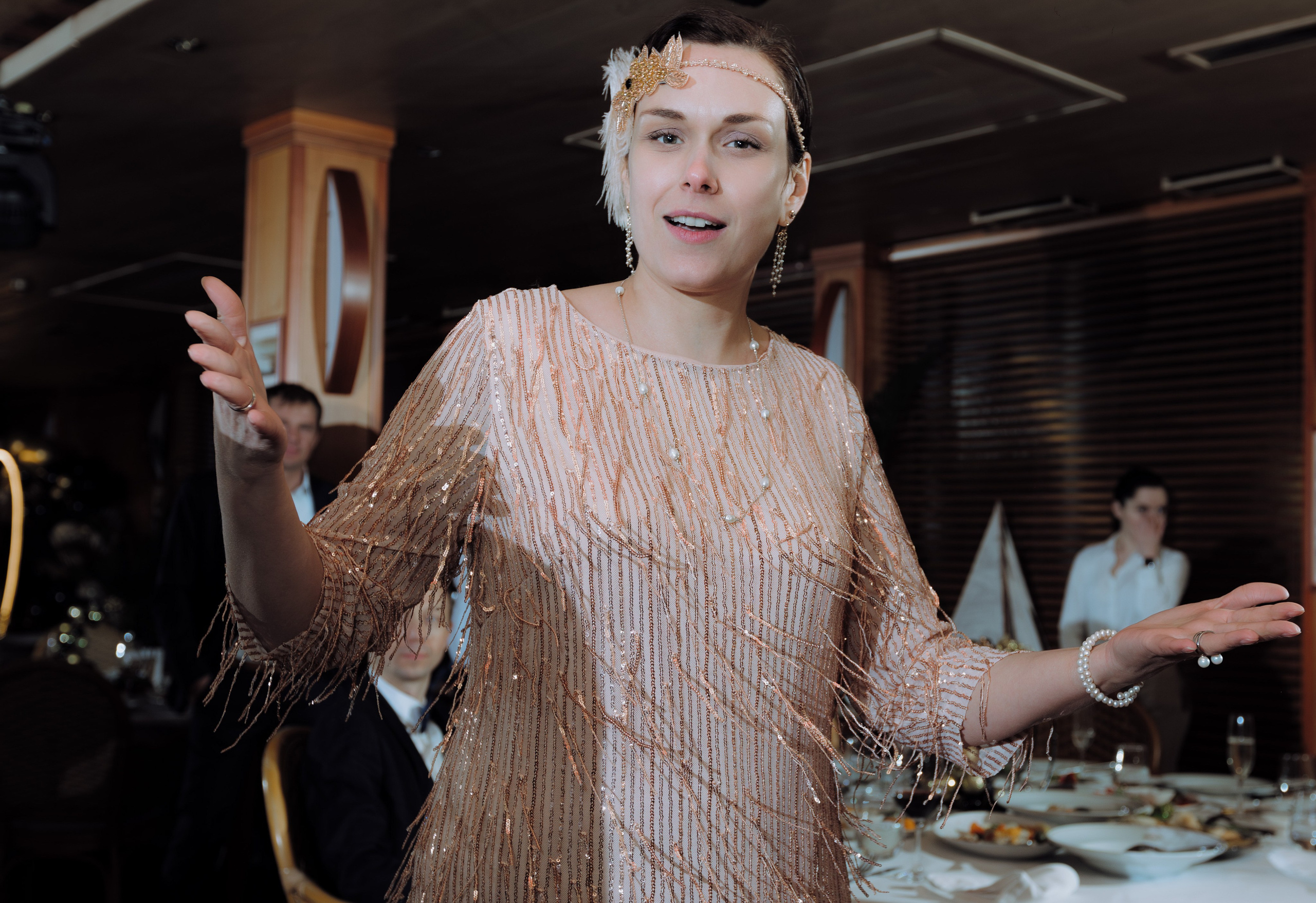 Корпоратив PETROMODELING в стиле Gatsby (ресторан Чайка). Фотограф Андрей Ширкалин Москва Московская обл, Коломна, Рязань