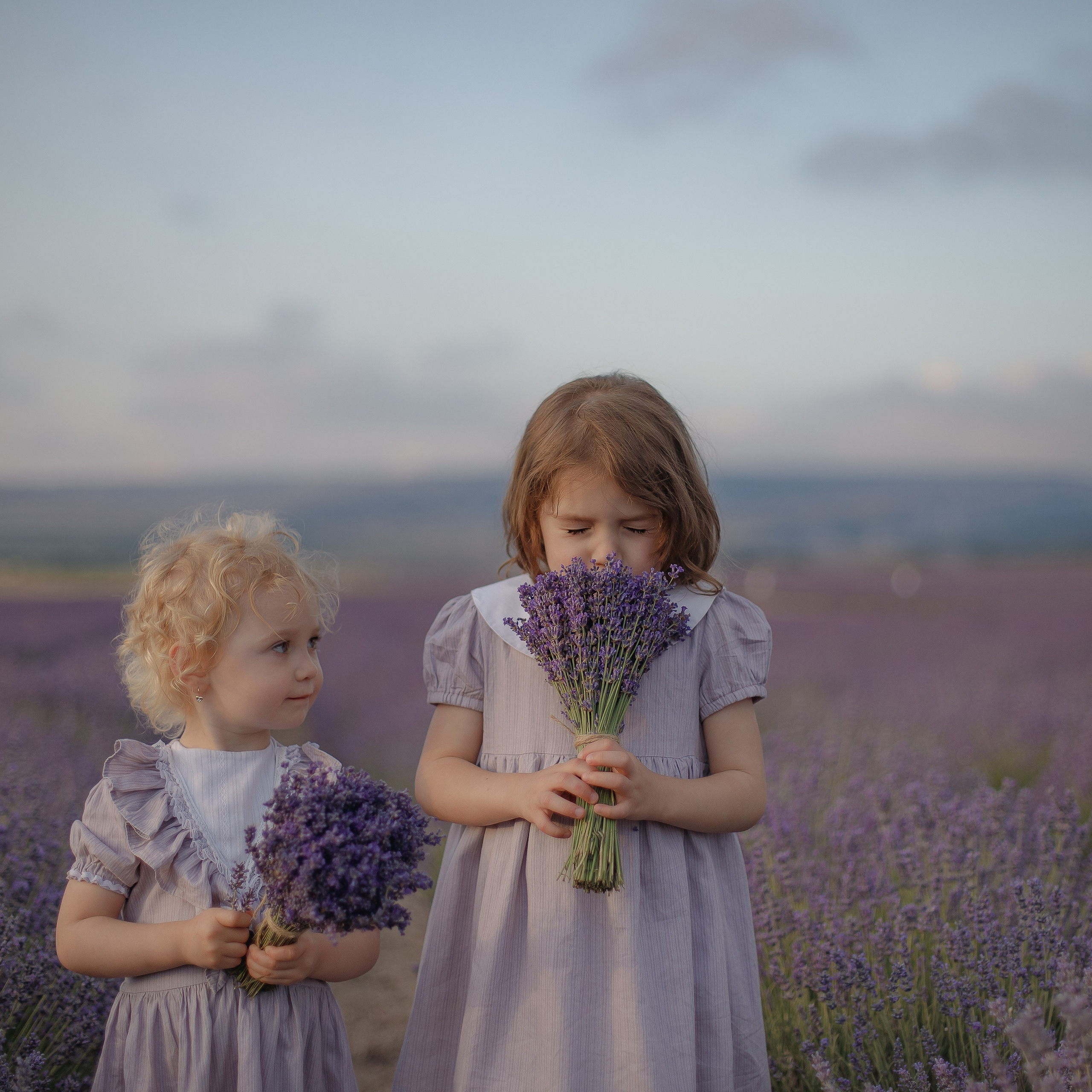 Прогулка на лавандовом поле. Семейный и детский фотограф в Крыму Екатерина Швец