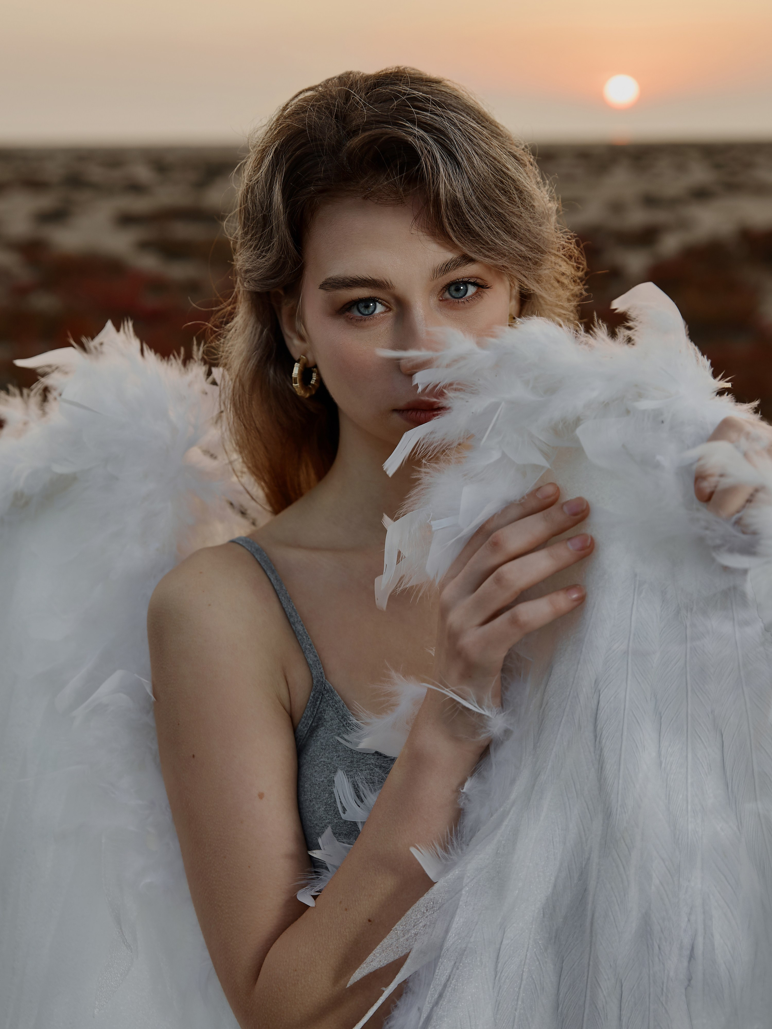 портрет девушки-ангела