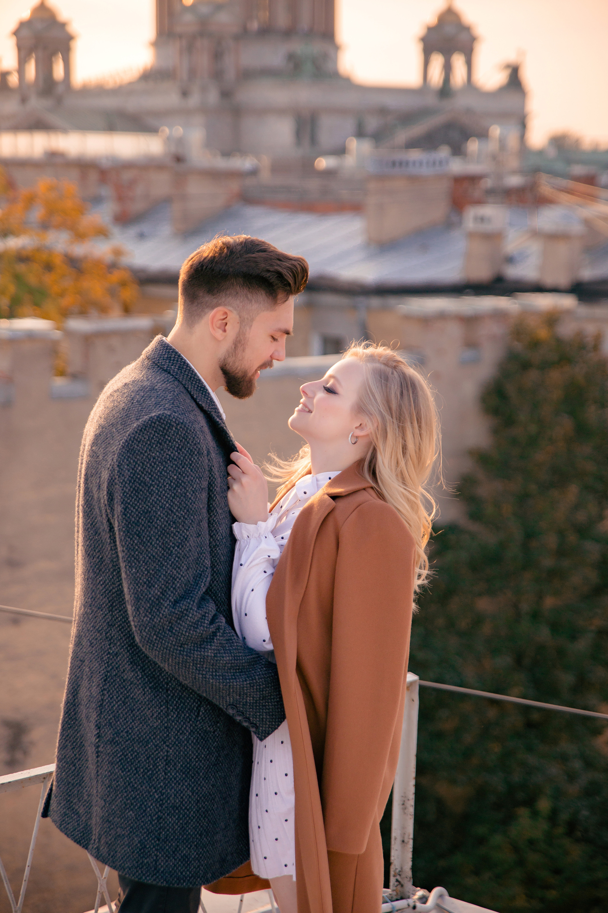 Свидание на крыше. Свадебный и семейный фотограф в Санкт- Петербурге Гугучкина Полина