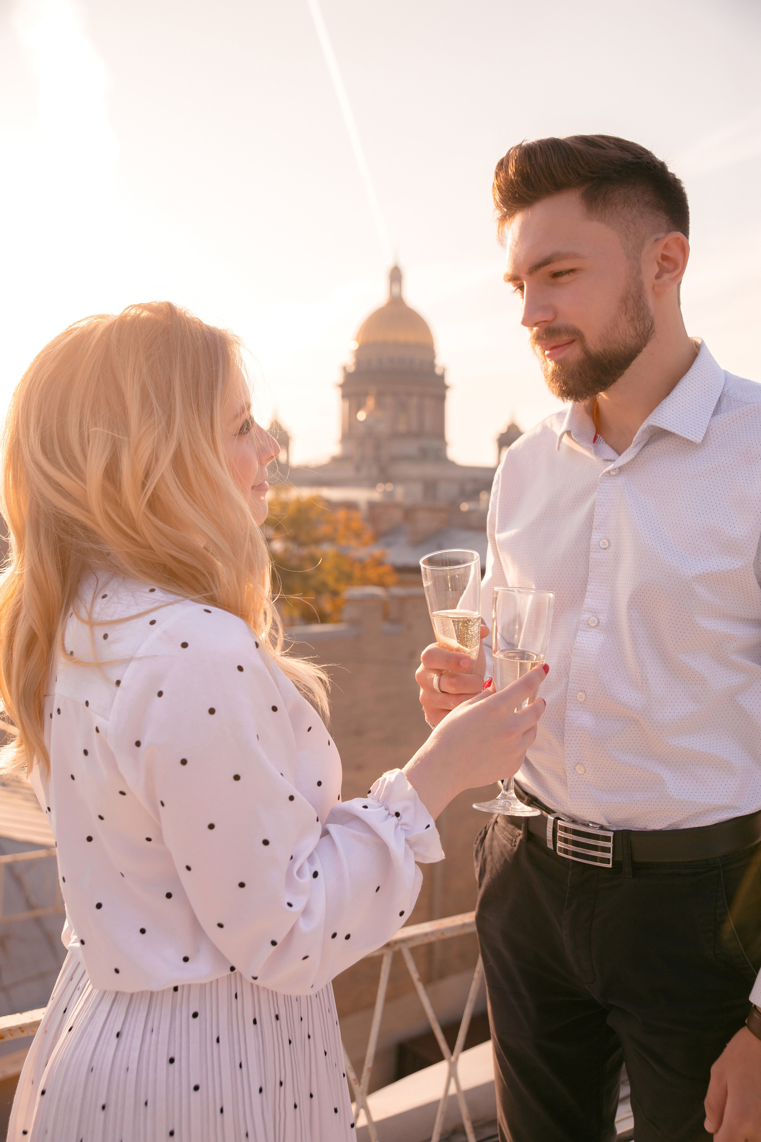 Свидание на крыше. Свадебный и семейный фотограф в Санкт- Петербурге Гугучкина Полина