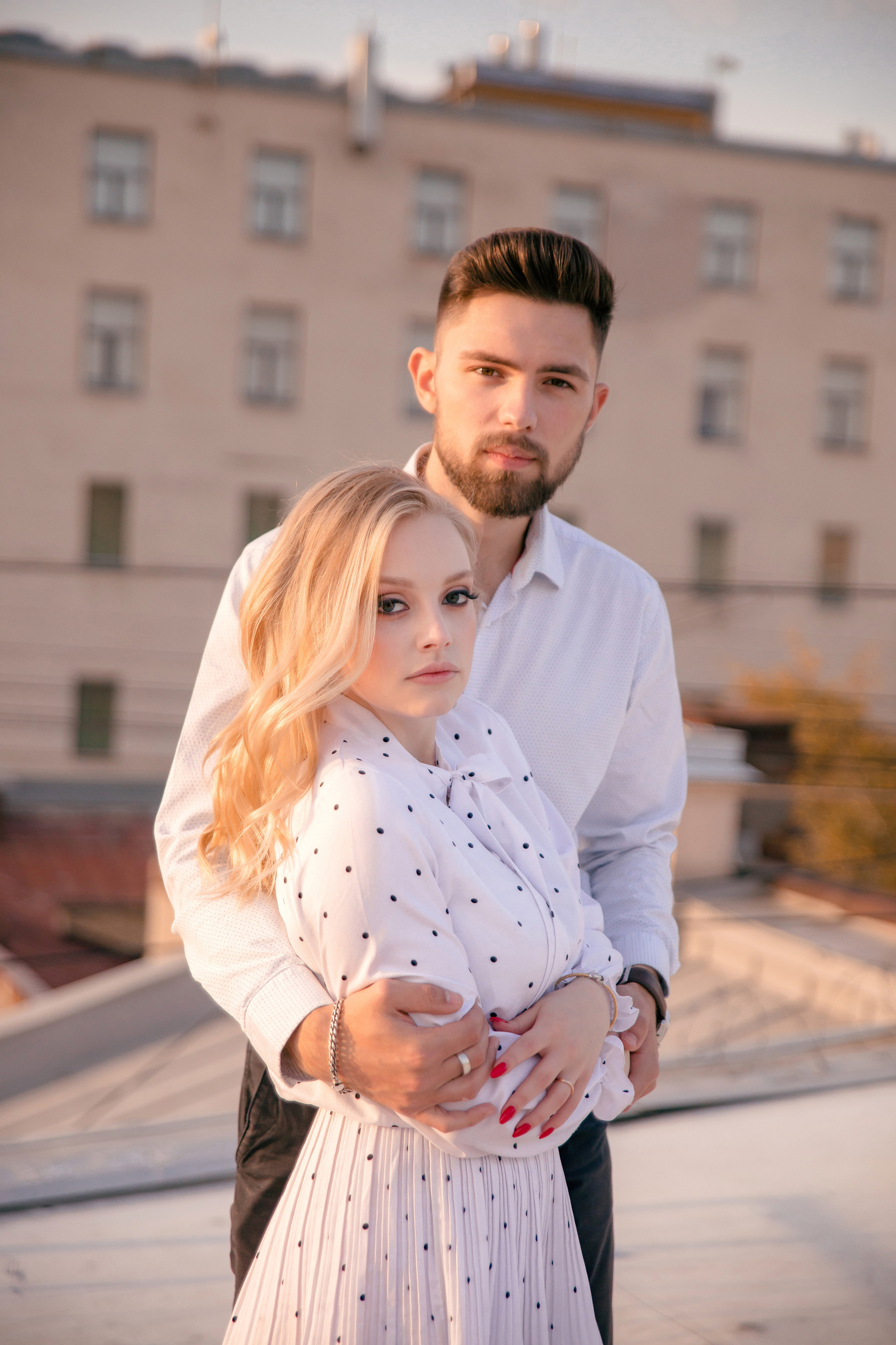 Свидание на крыше. Свадебный и семейный фотограф в Санкт- Петербурге Гугучкина Полина