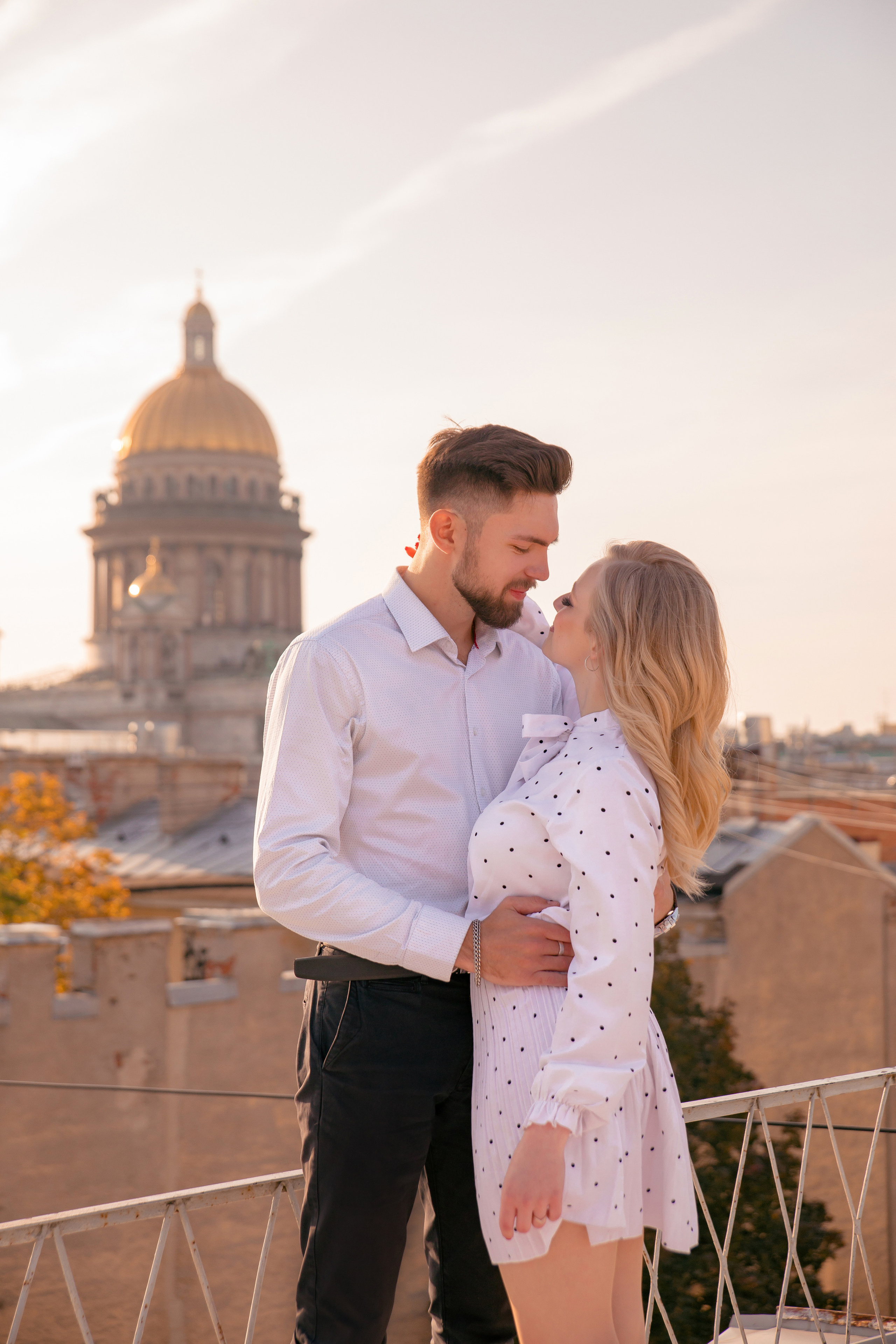 Свидание на крыше. Свадебный и семейный фотограф в Санкт- Петербурге Гугучкина Полина
