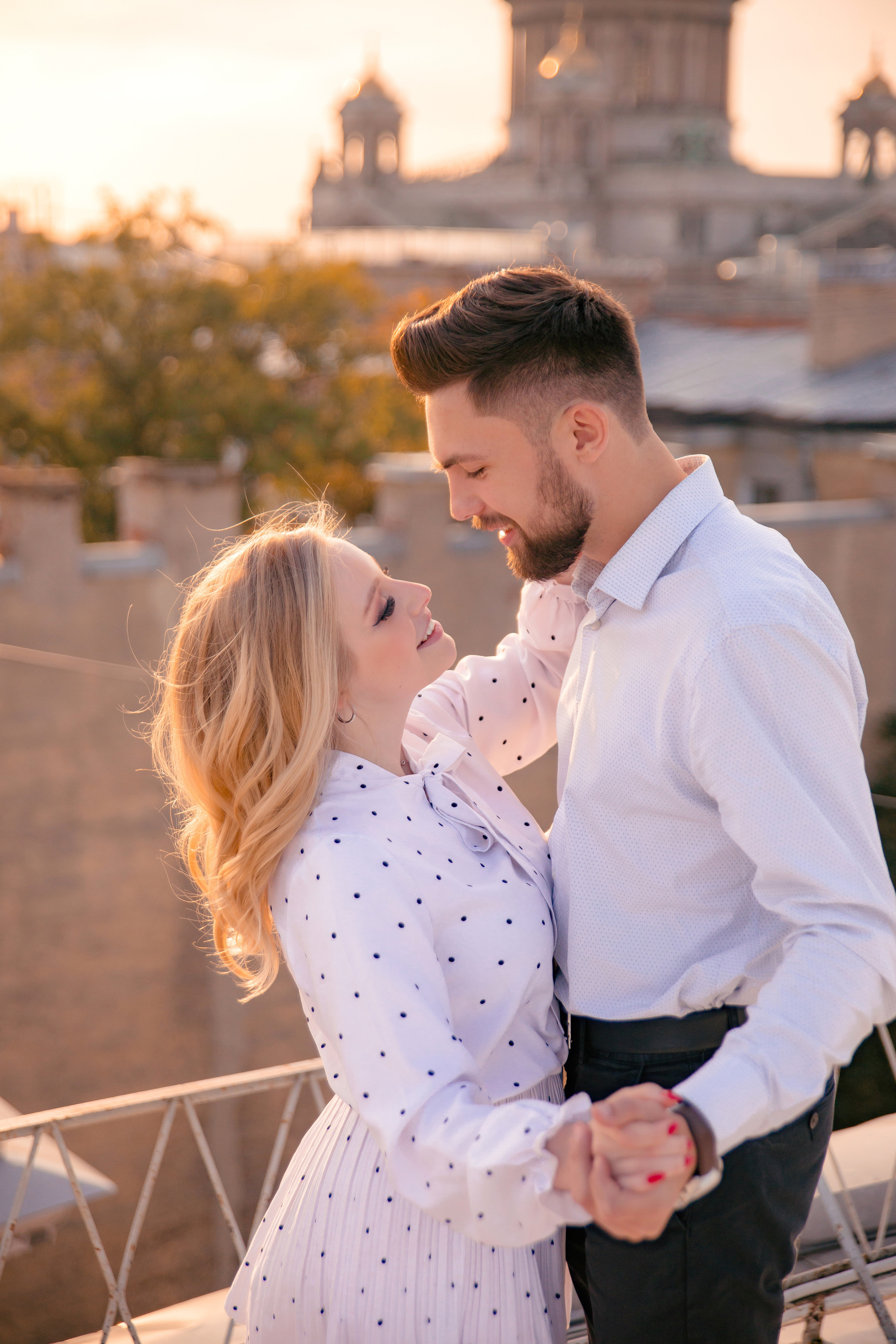 Свидание на крыше. Свадебный и семейный фотограф в Санкт- Петербурге Гугучкина Полина
