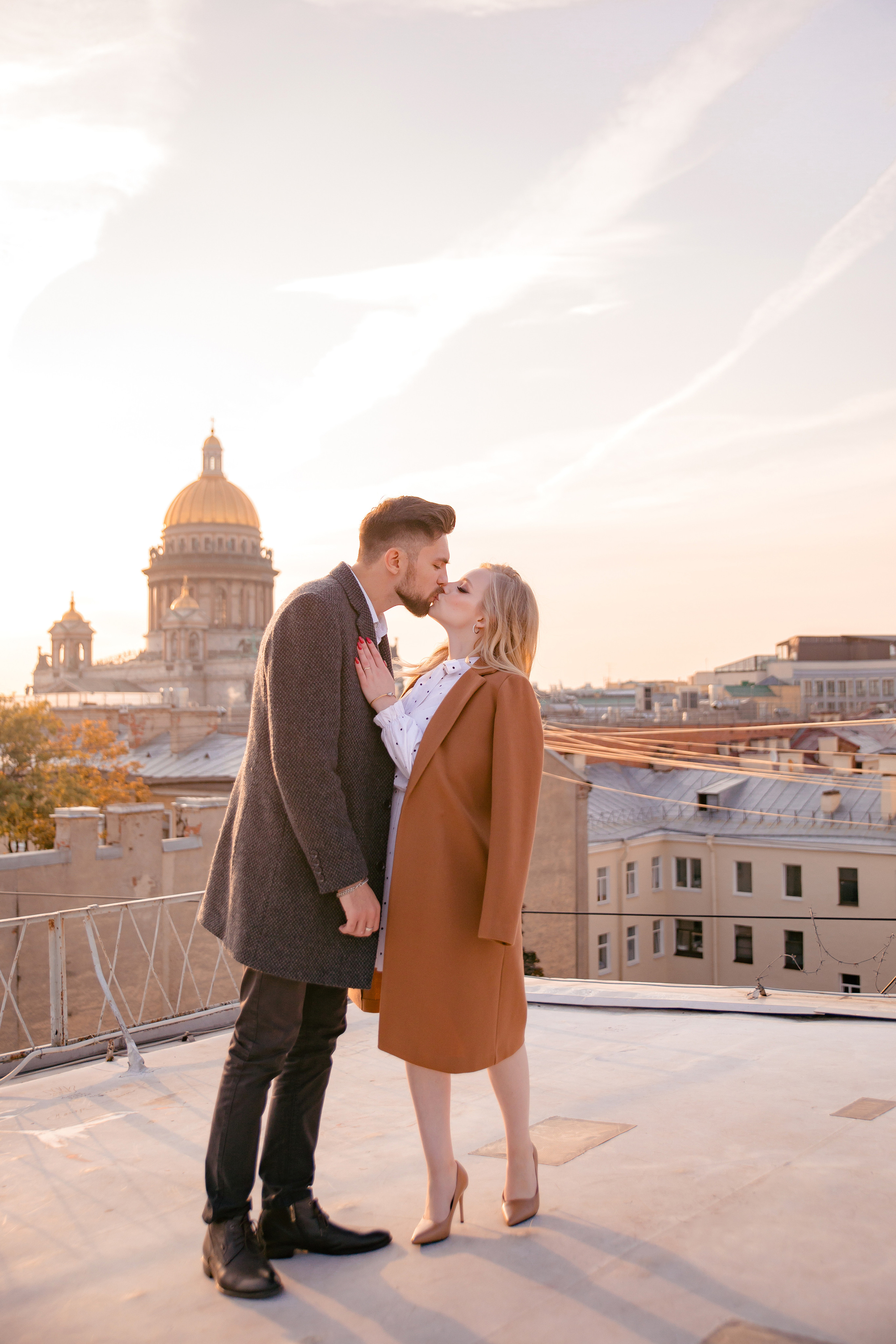 Свидание на крыше. Свадебный и семейный фотограф в Санкт- Петербурге Гугучкина Полина