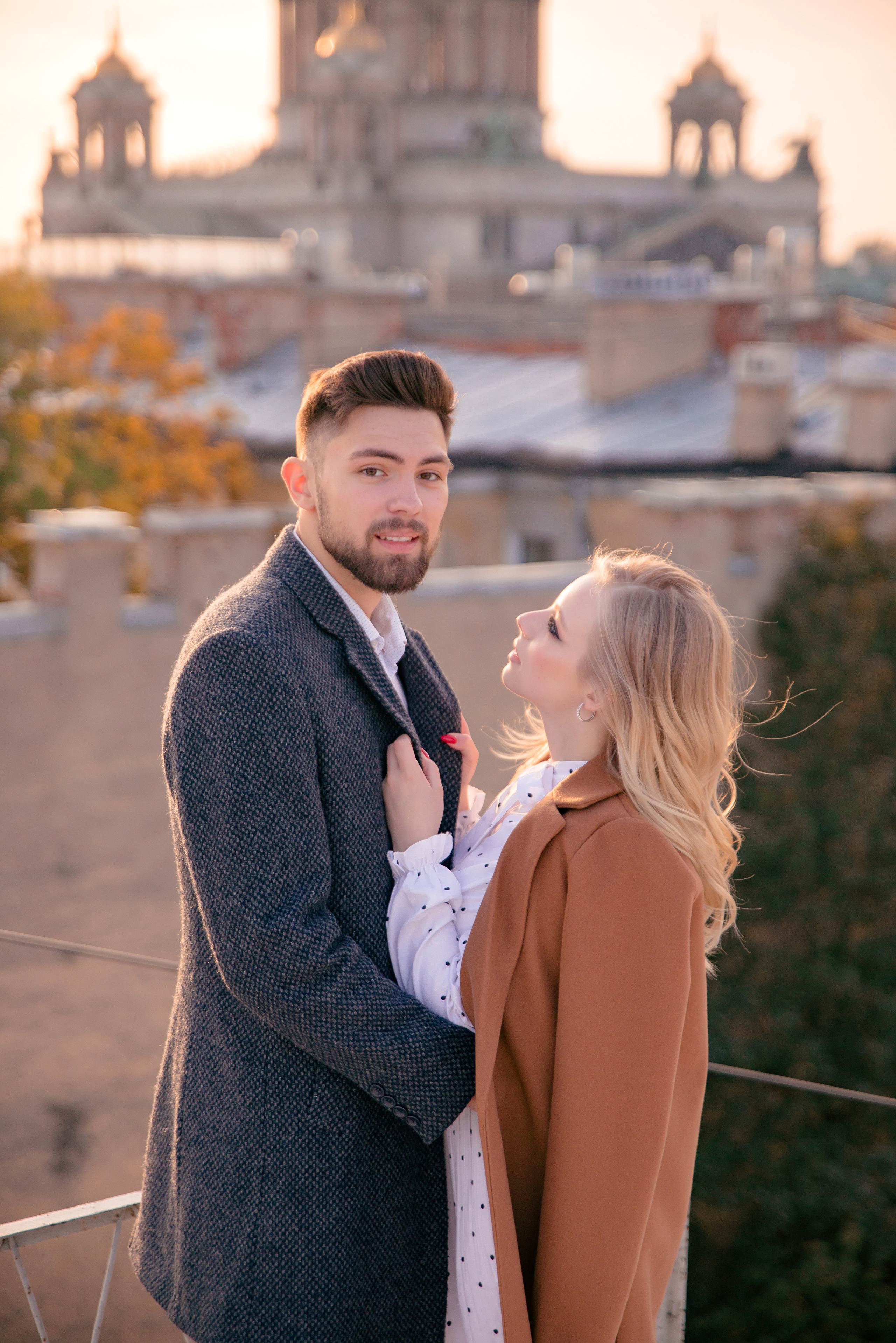 Свидание на крыше. Свадебный и семейный фотограф в Санкт- Петербурге Гугучкина Полина