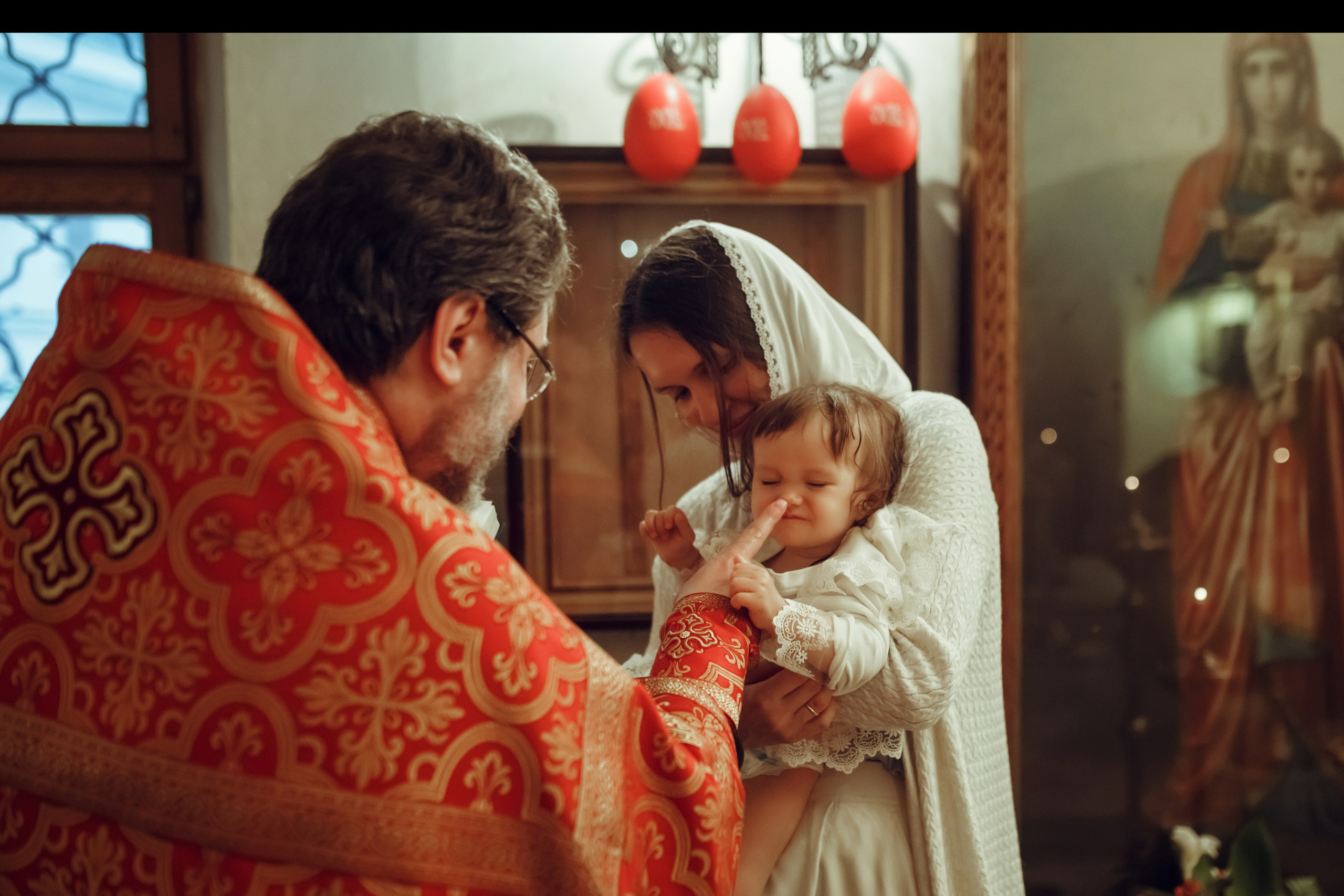 Крещение Даши. Фотограф на Крещение, семейный фотограф в Москве