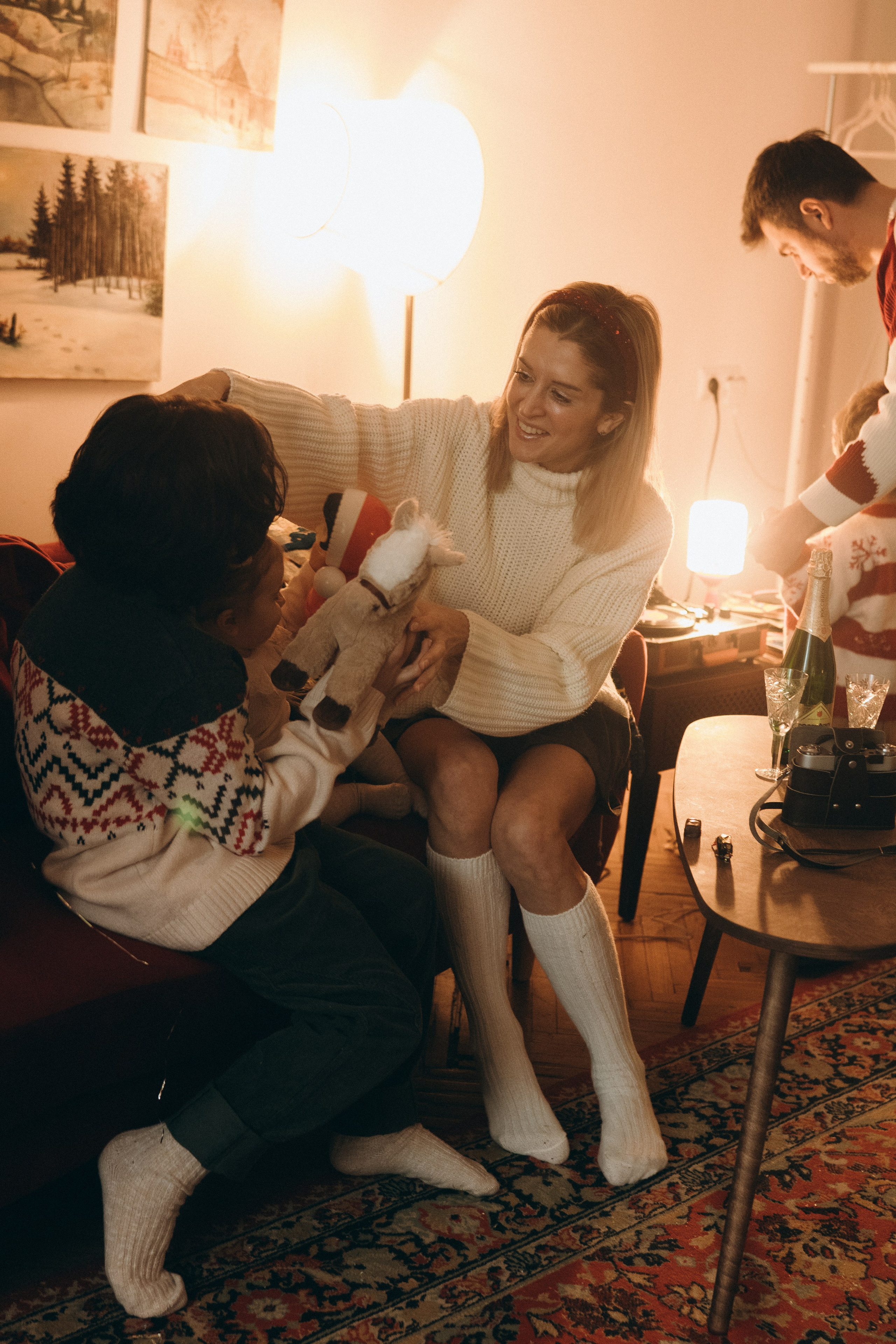 Годик или Ретро Новый год. Семейный, ньюборн фотограф, фотограф на роды в Москве, Виктория Тюльдюкова