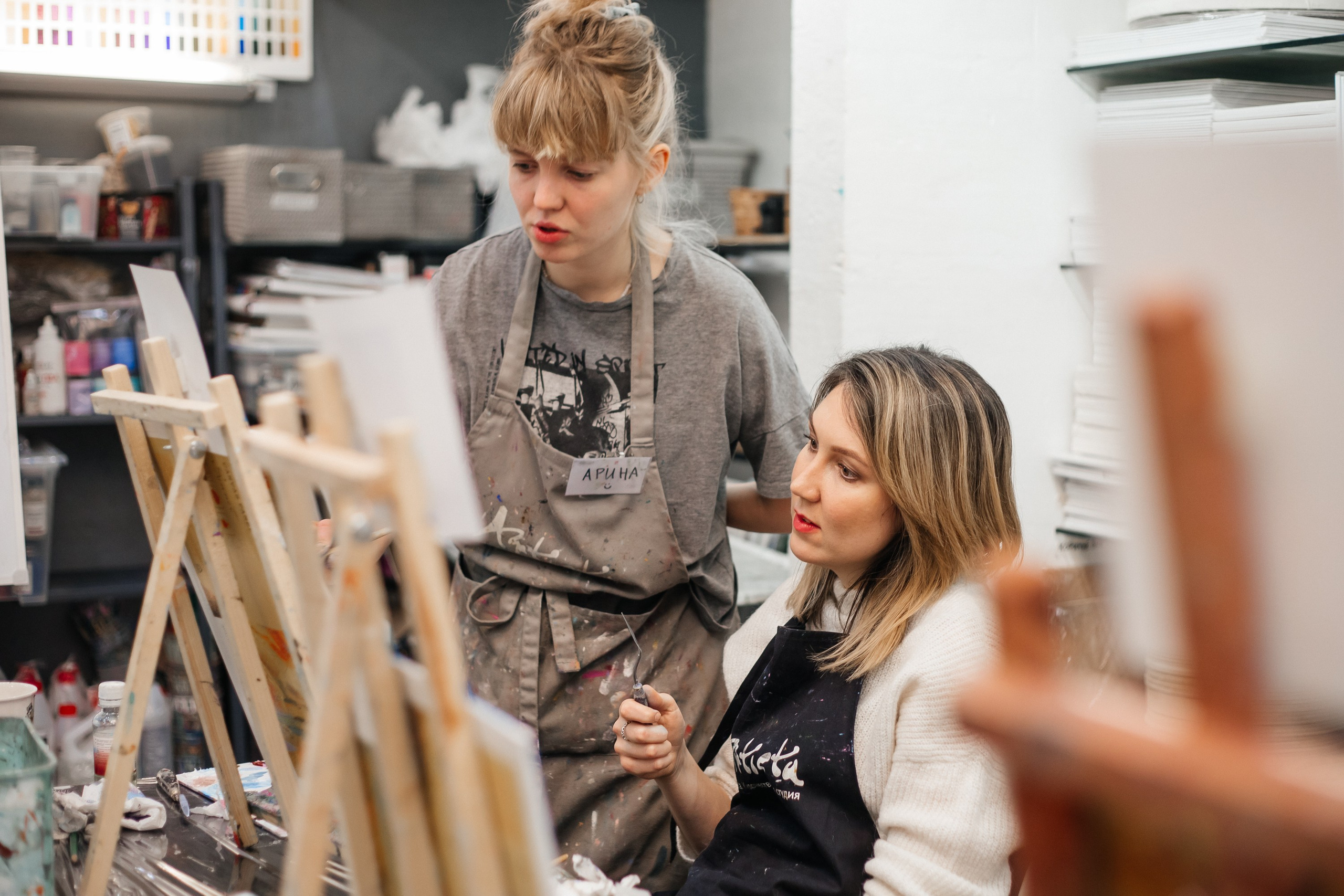 Artista. Мастер-класс по живописи. Семейный фотограф в Санкт-Петербурге Ева Маркова