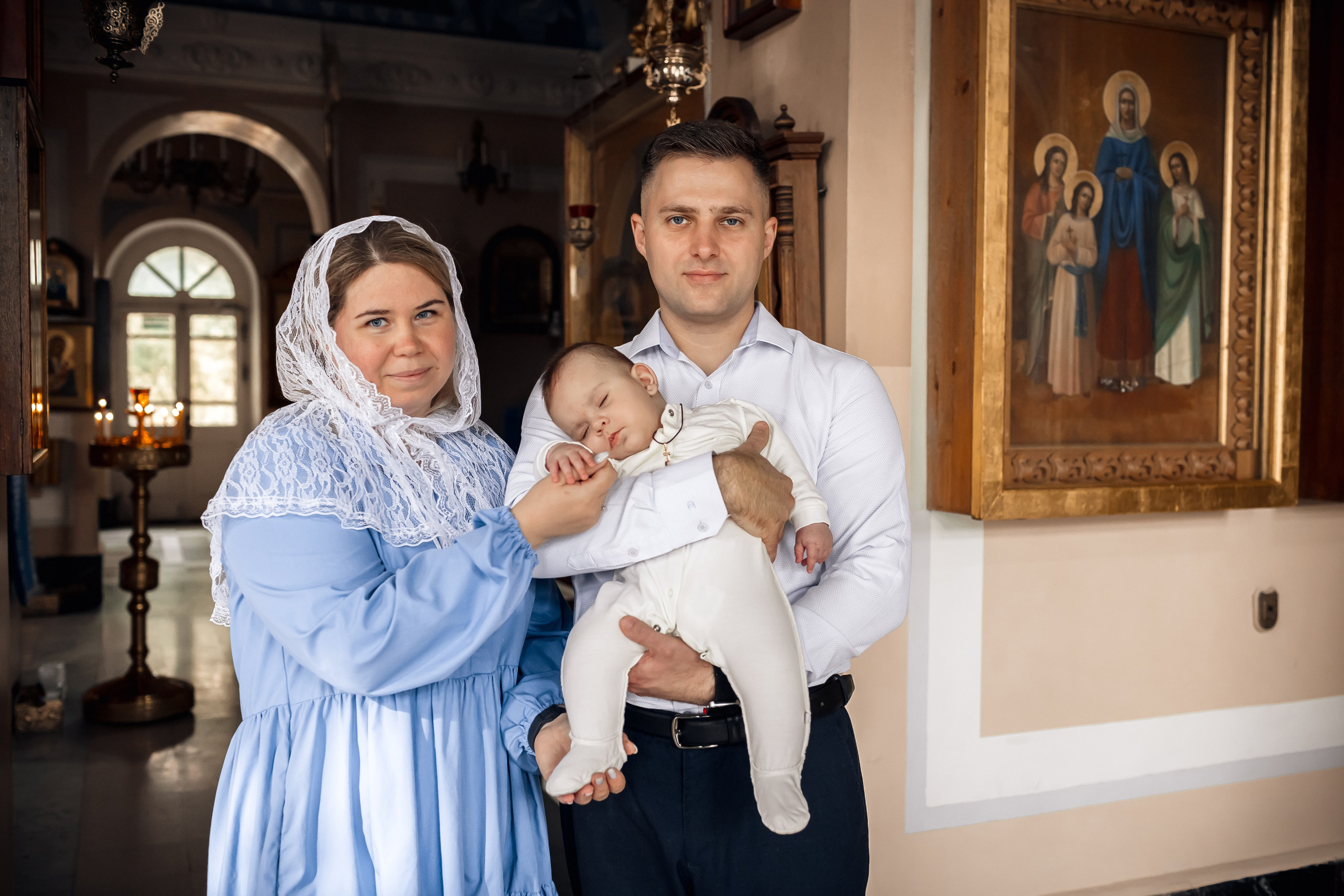 Крещение в Храме Влахернской иконы Божией Матери в Кузьминках. Профессиональный фотограф в Москве и Мо Мария Шантарёва