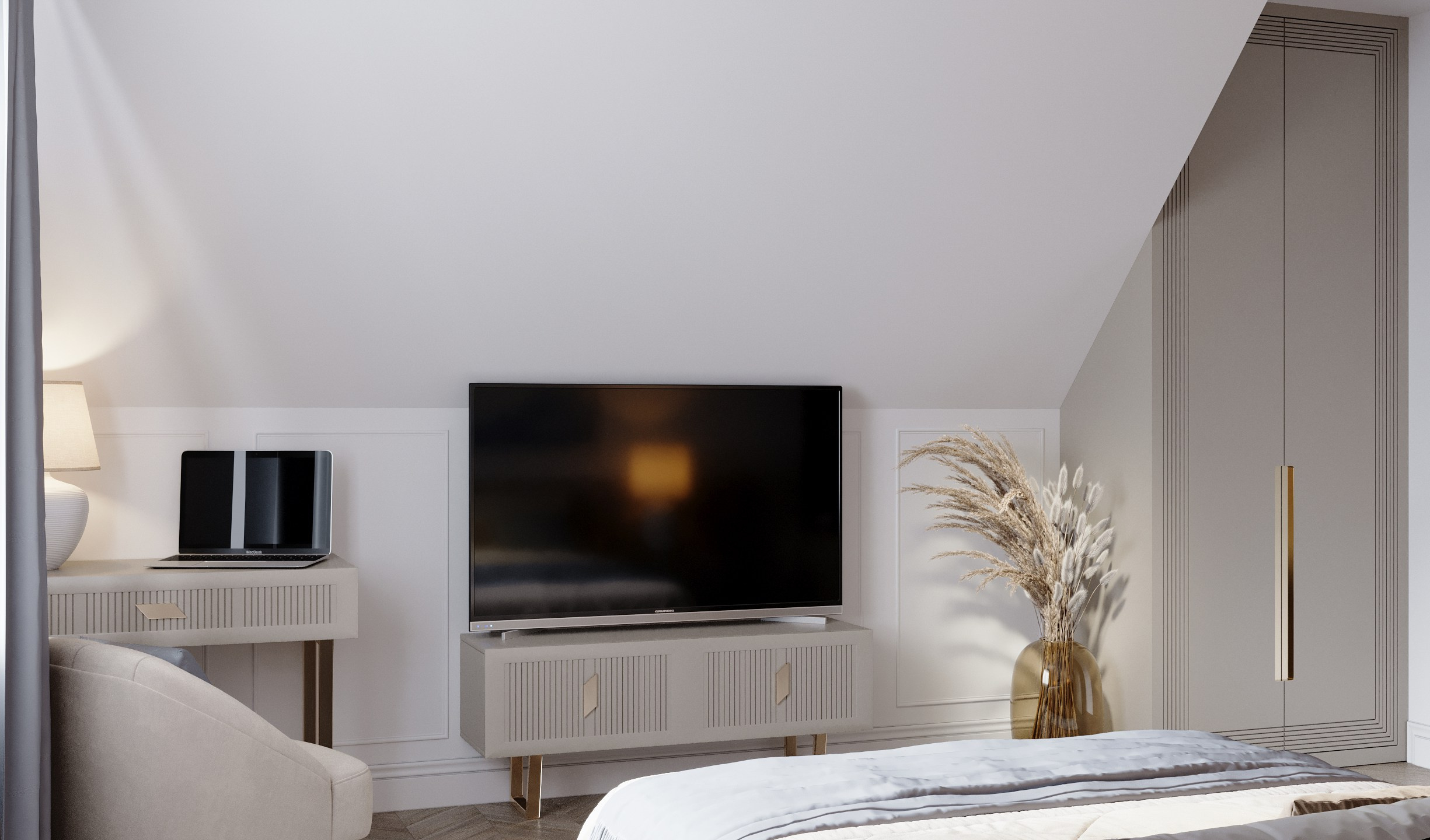 Хозяйская спальня. Intoo.ru — Дизайн интерьера в Москве. Частный дизайнер Роман Королев