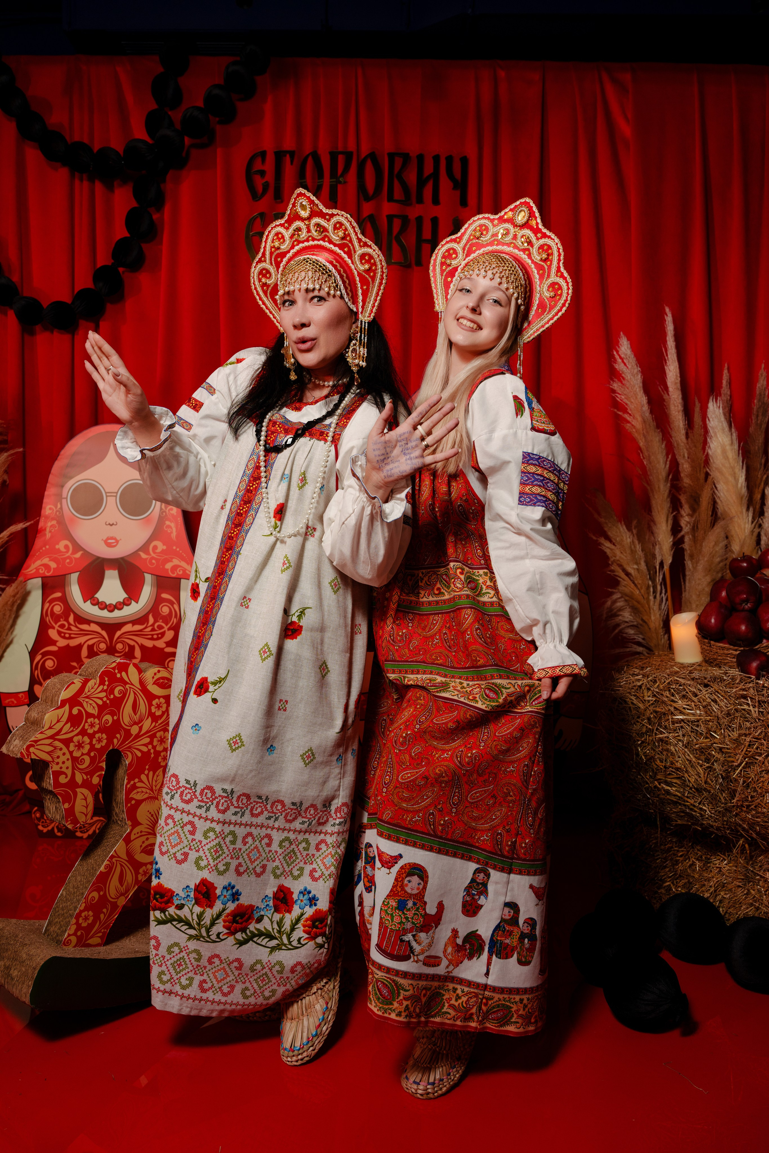 Репортажный фотограф на гендер пати в славянском стиле в Москве. Репортажный фотограф Москва Сергей Дружинин