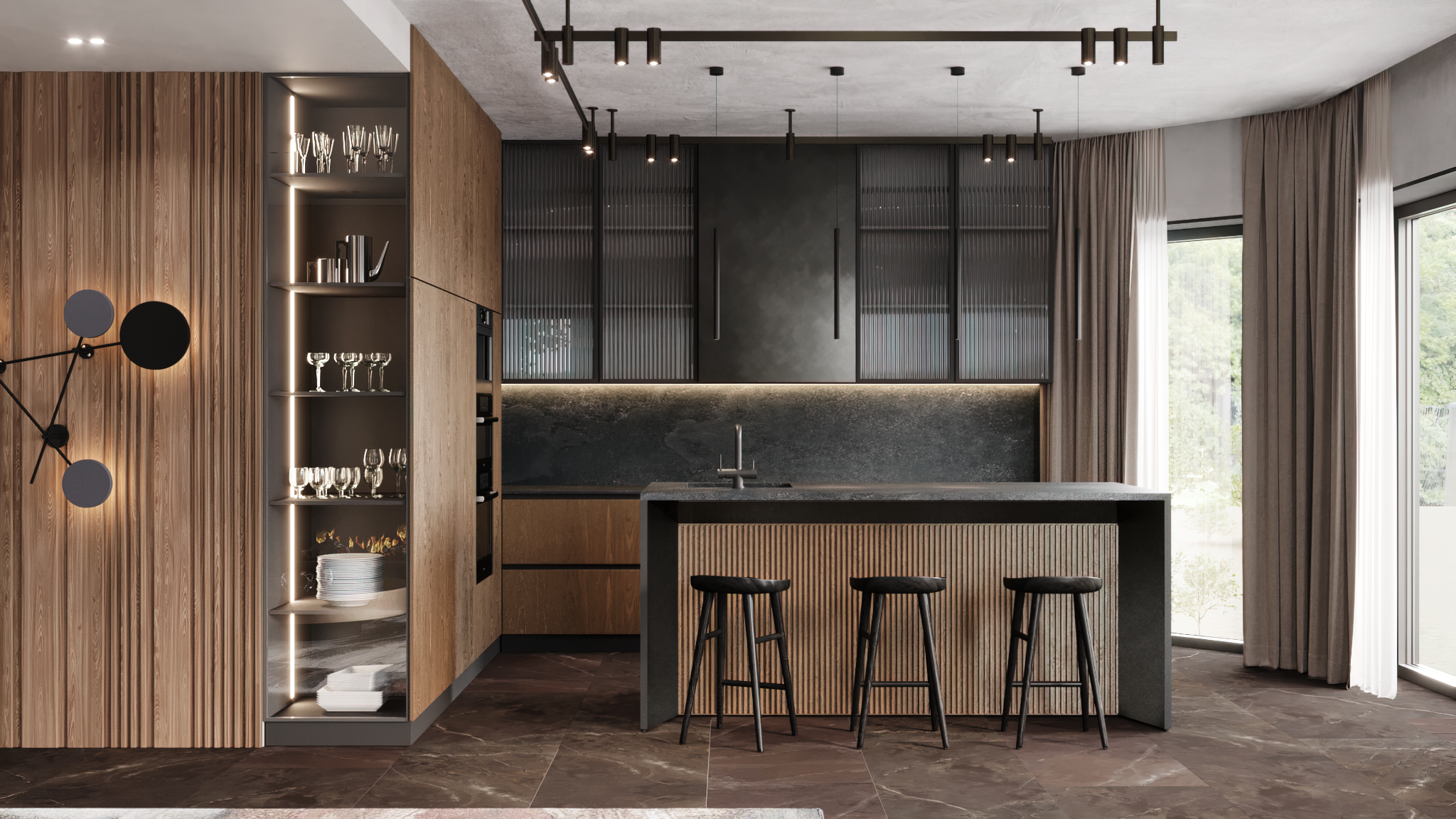 Дом в Подмосковье. Дизайнер интерьера | Сабир Ульмаскулов