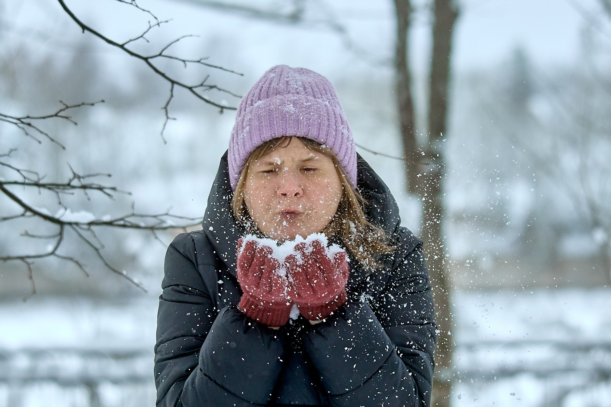 снежная зима фотосет