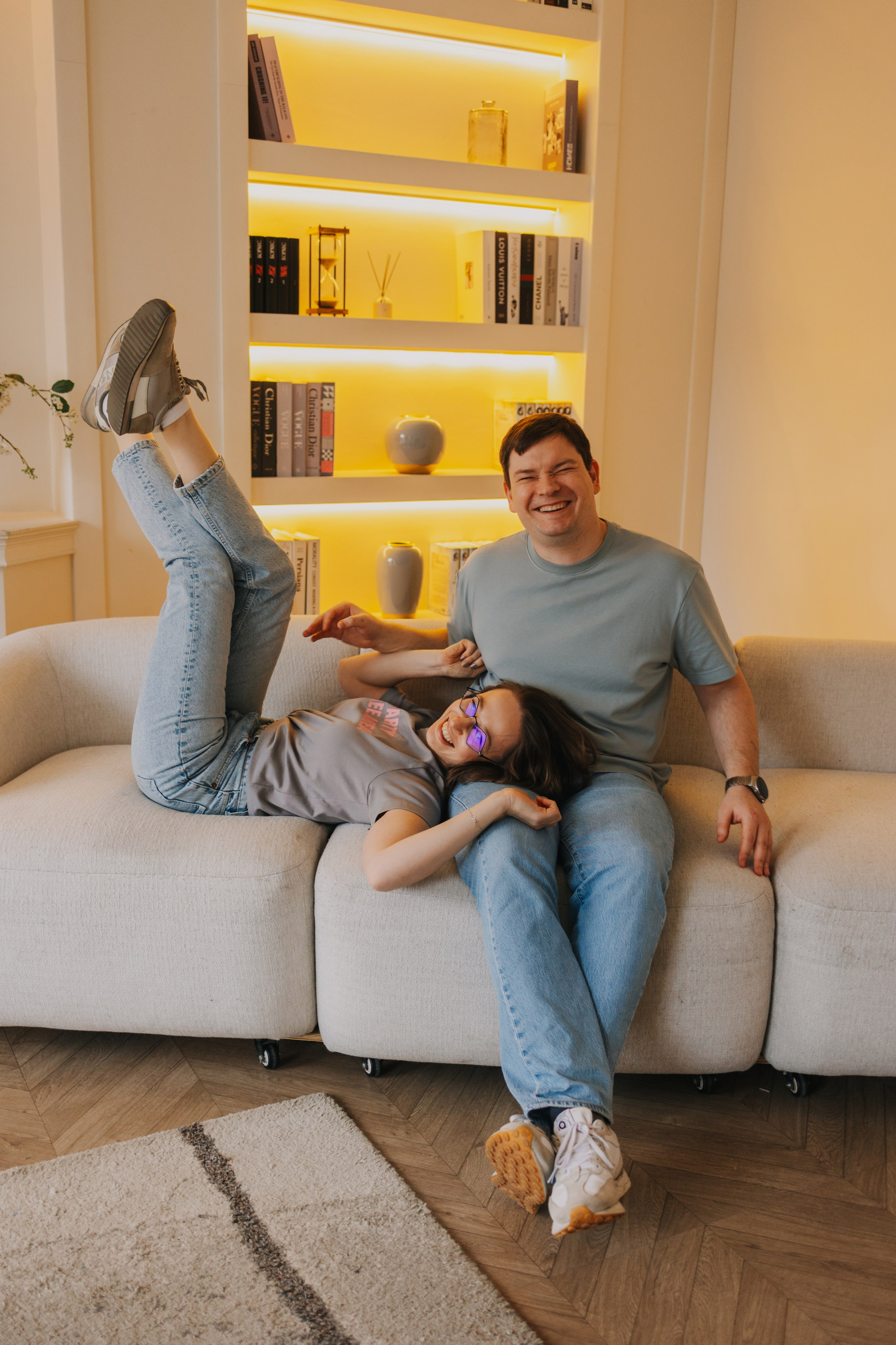 Большая семья. Домашняя фотосессия